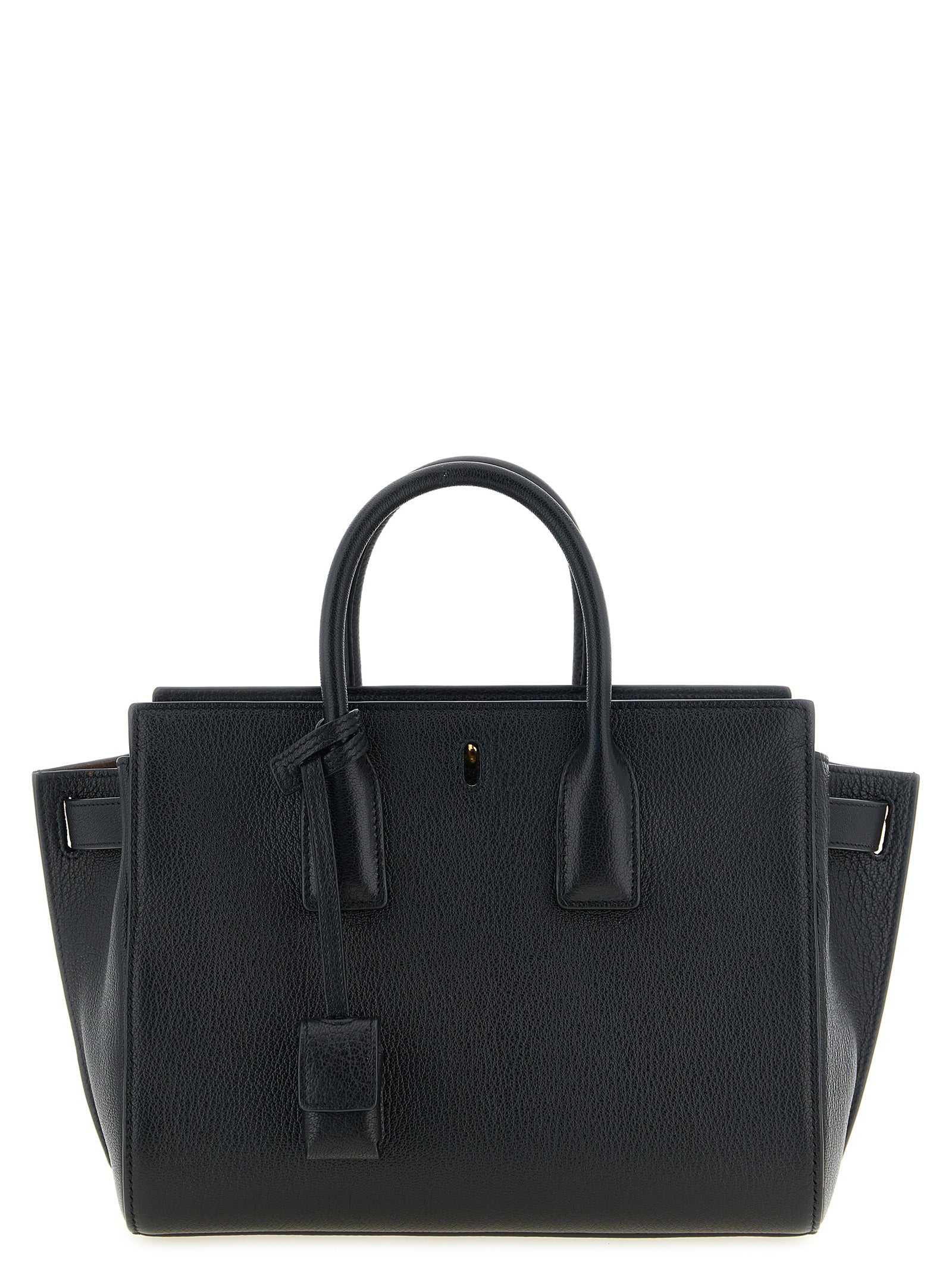 Saint Laurent Black 'Cassandre' Handbag Curated Luxury Accessories by Orvyn