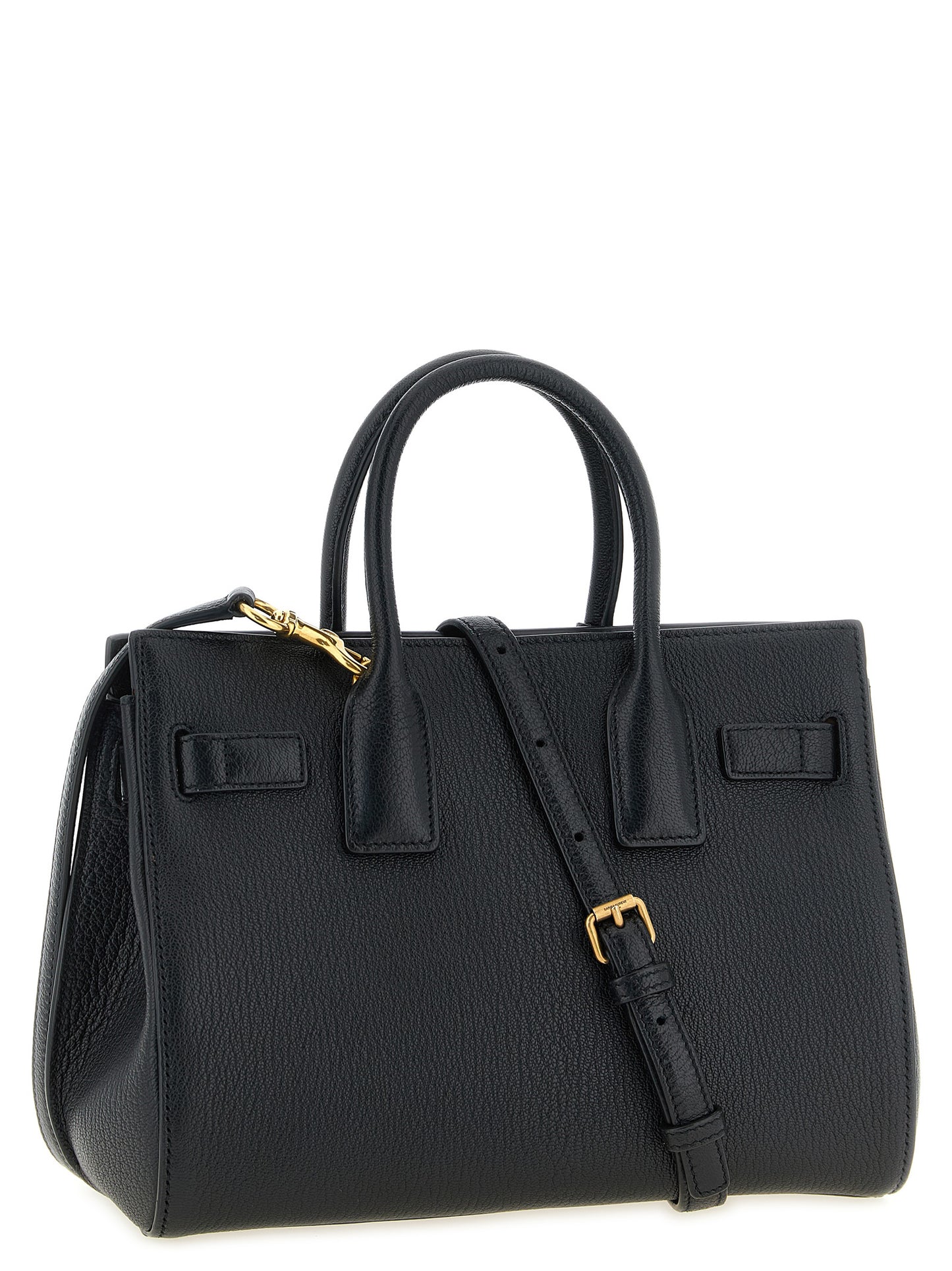 Saint Laurent Black 'Cassandre' Handbag Curated Luxury Accessories by Orvyn