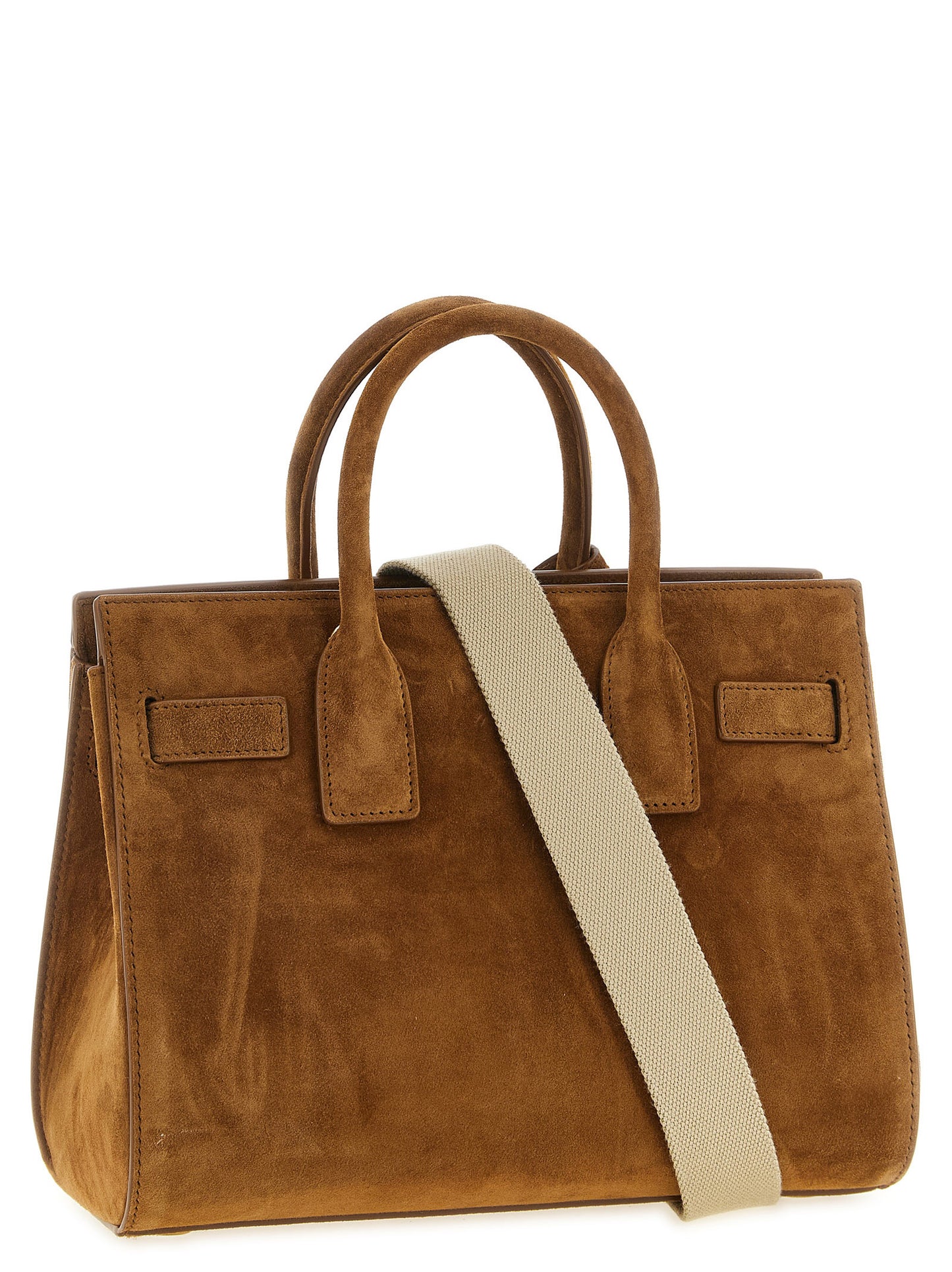 Saint Laurent Brown 'Sac De Jour' Small Handbag Curated Luxury Accessories by Orvyn