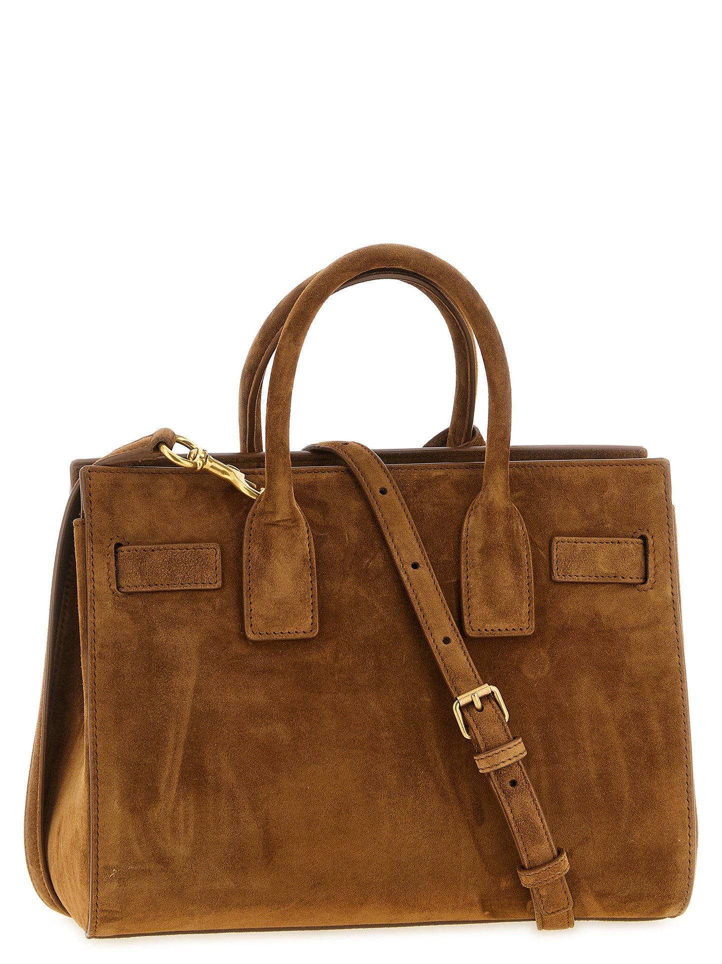 Saint Laurent Brown 'Sac De Jour' Small Handbag Curated Luxury Accessories by Orvyn