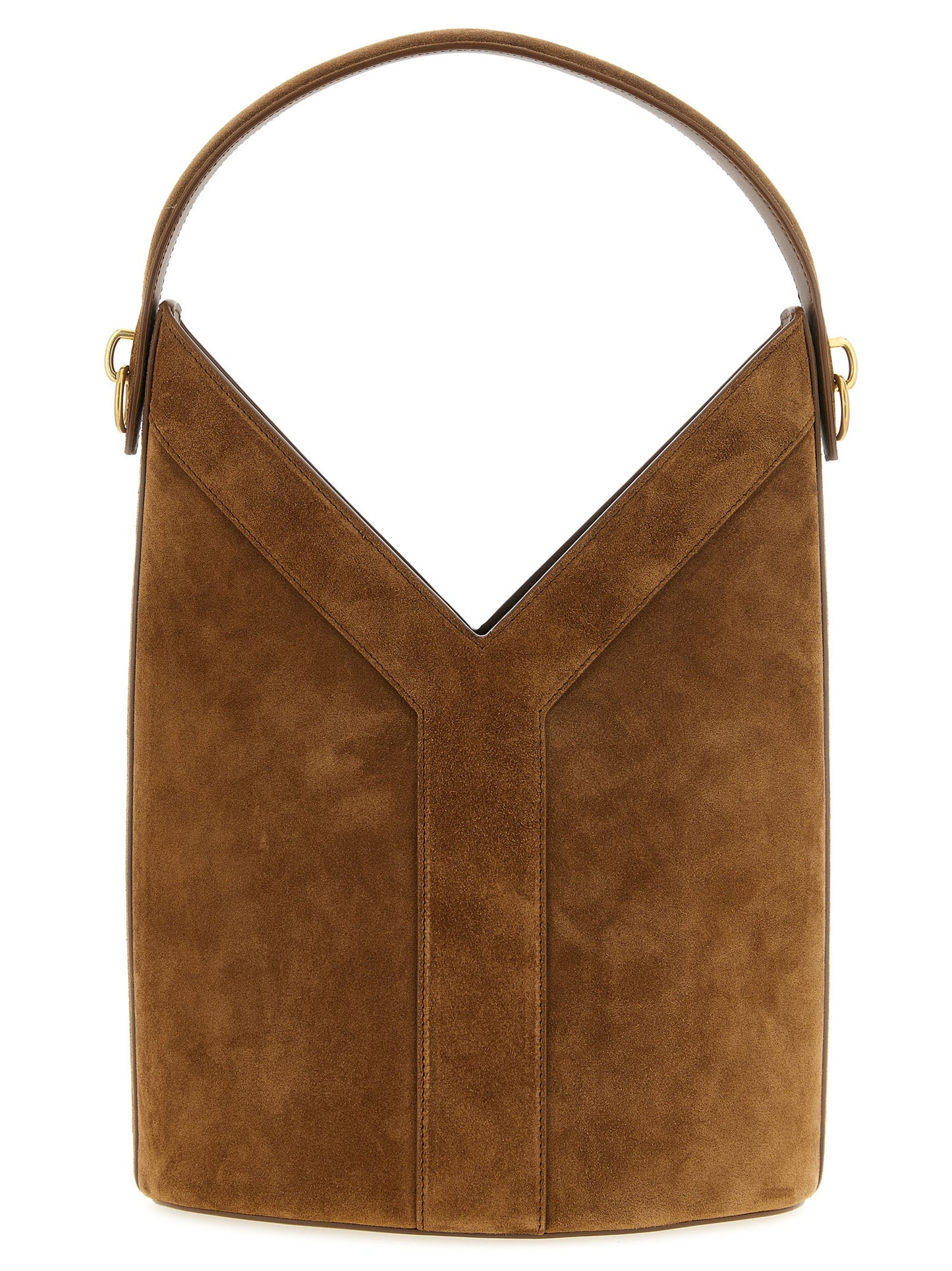 Saint Laurent Brown 'Y Long' Shoulder Bag Curated Luxury Accessories by Orvyn