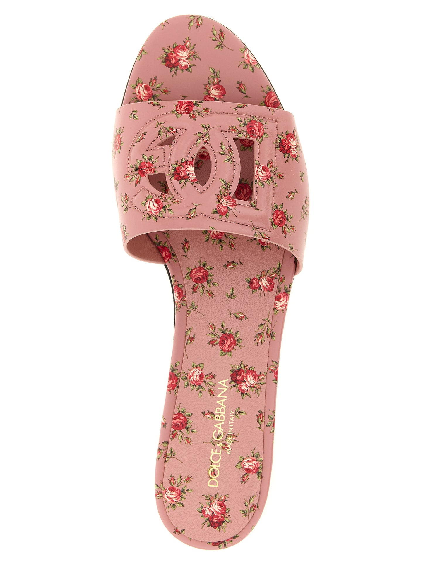Dolce & Gabbana Multicolor Calfskin Slides Curated Luxury Accessories by Orvyn