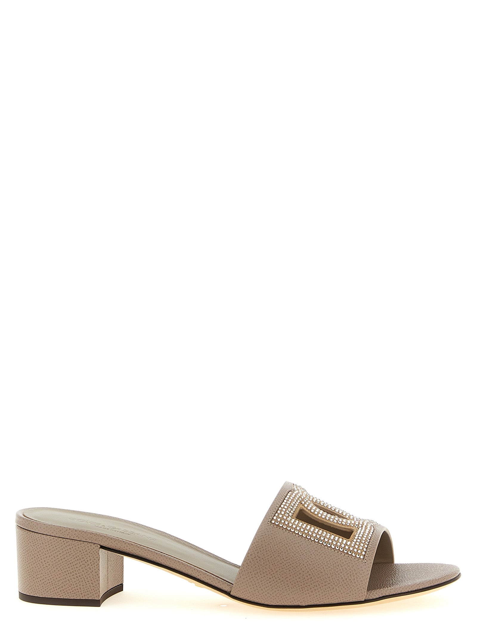 Dolce & Gabbana Gray 'Karol' Sandals Curated Luxury Accessories by Orvyn