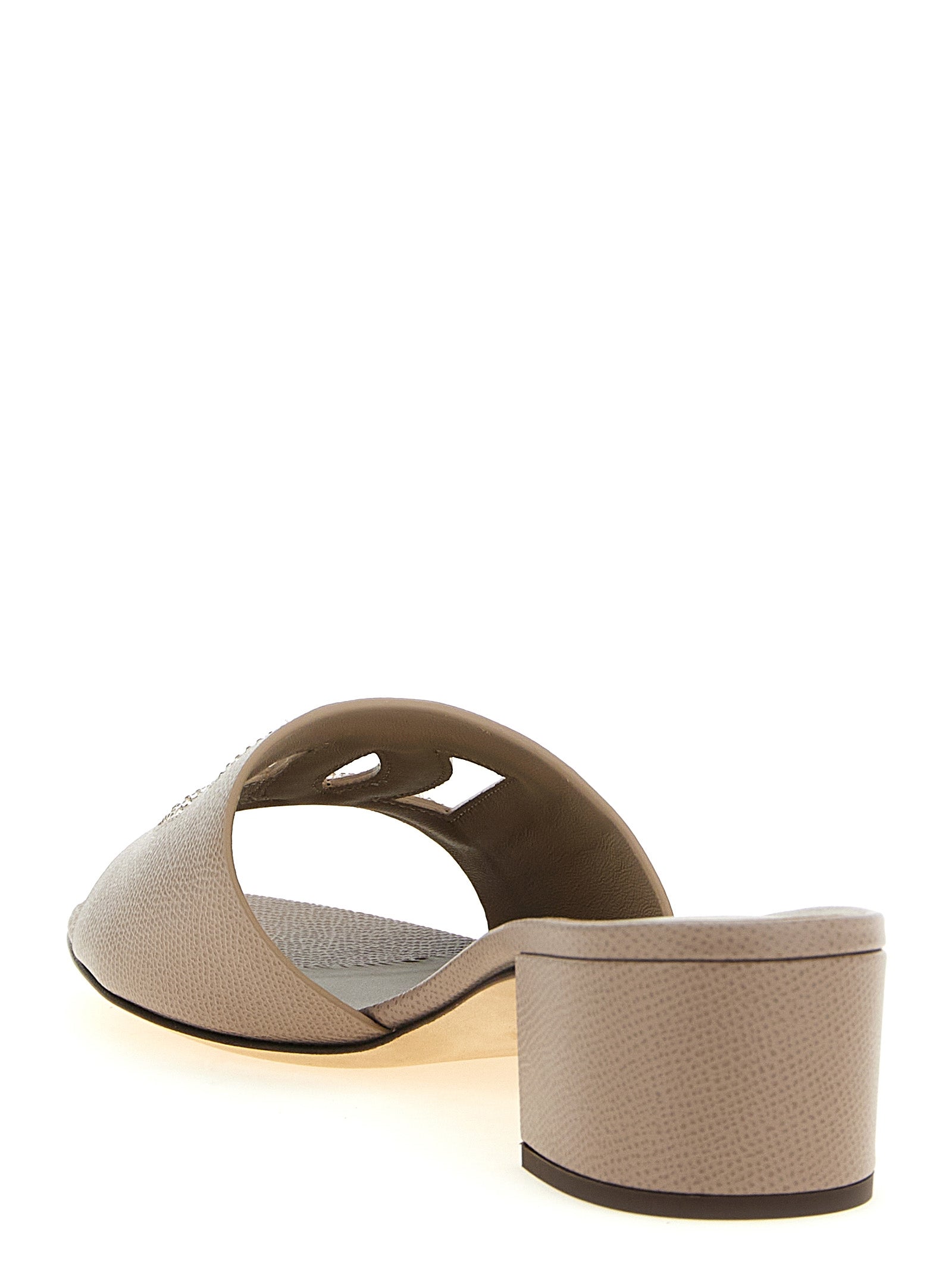 Dolce & Gabbana Gray 'Karol' Sandals Curated Luxury Accessories by Orvyn