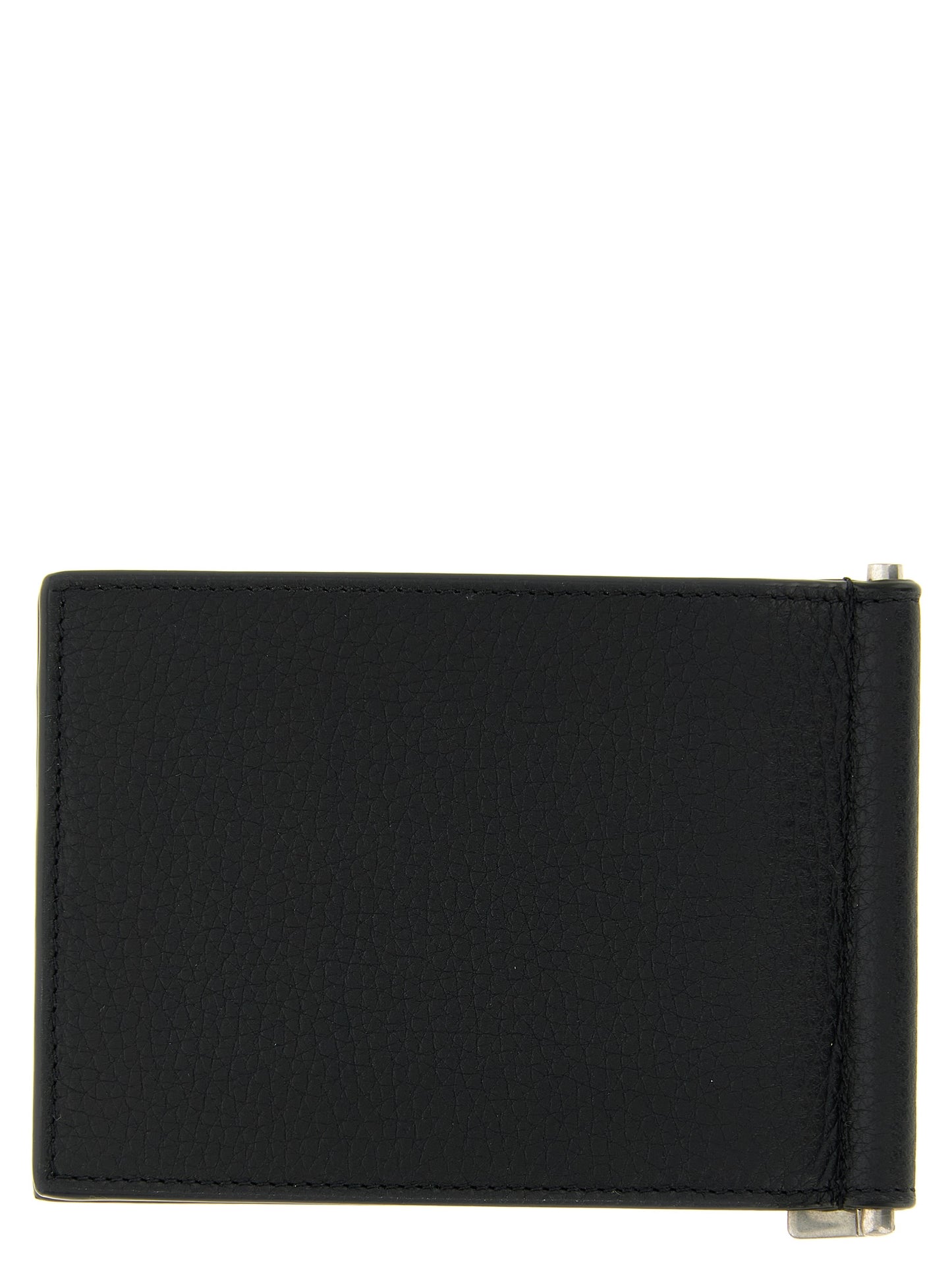 Saint Laurent Black 'Tiny Cassandre' Card Holder Curated Luxury Accessories by Orvyn