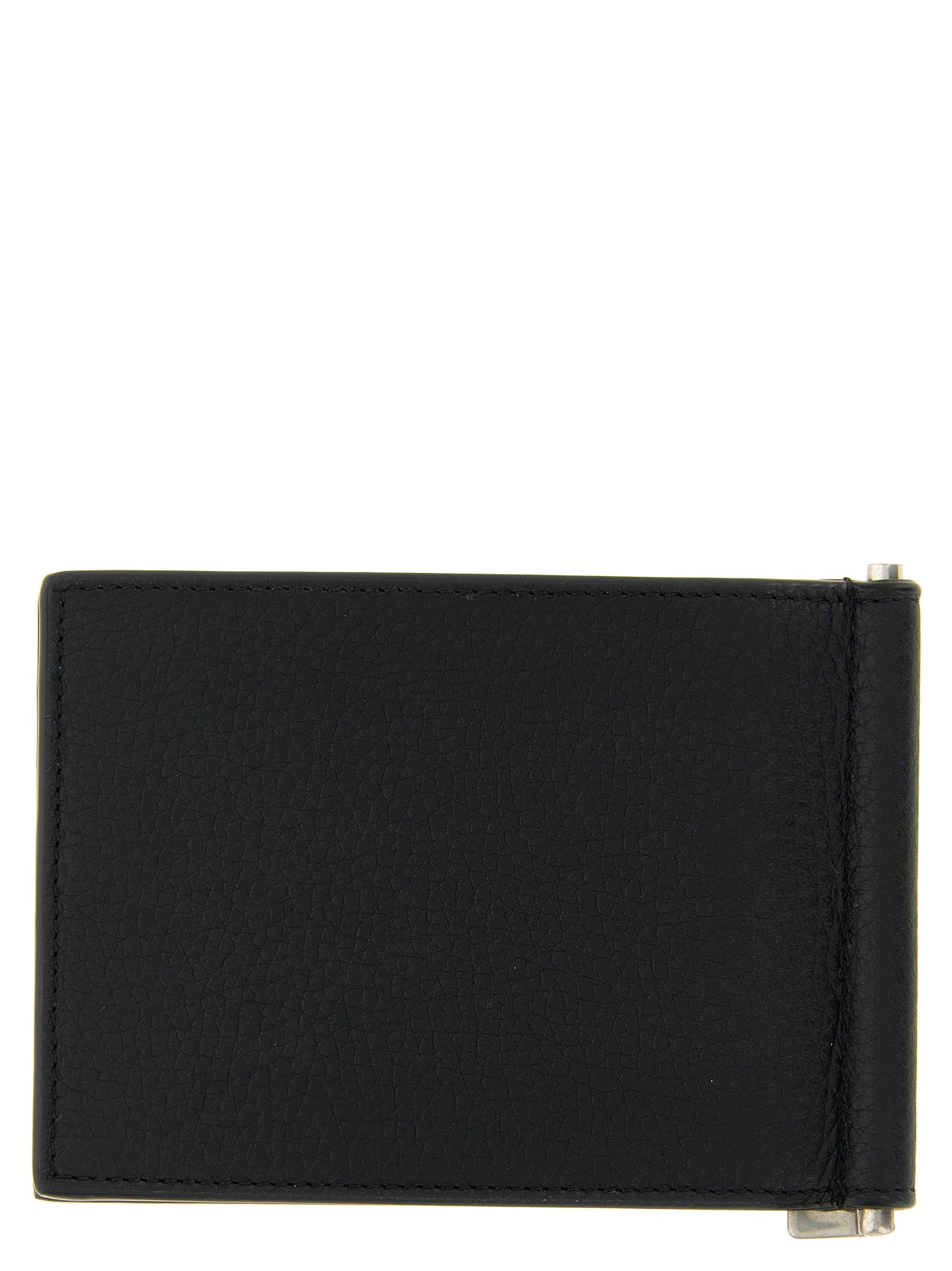 Saint Laurent Black 'Tiny Cassandre' Card Holder Curated Luxury Accessories by Orvyn