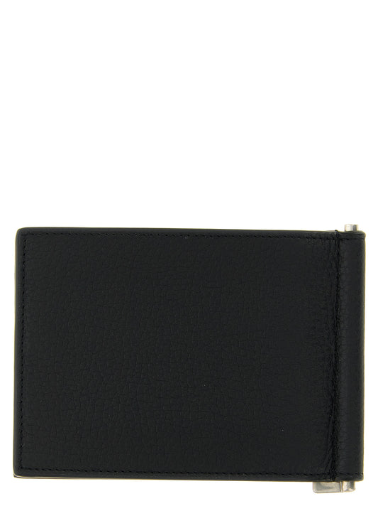Saint Laurent Black 'Tiny Cassandre' Card Holder Curated Luxury Accessories by Orvyn