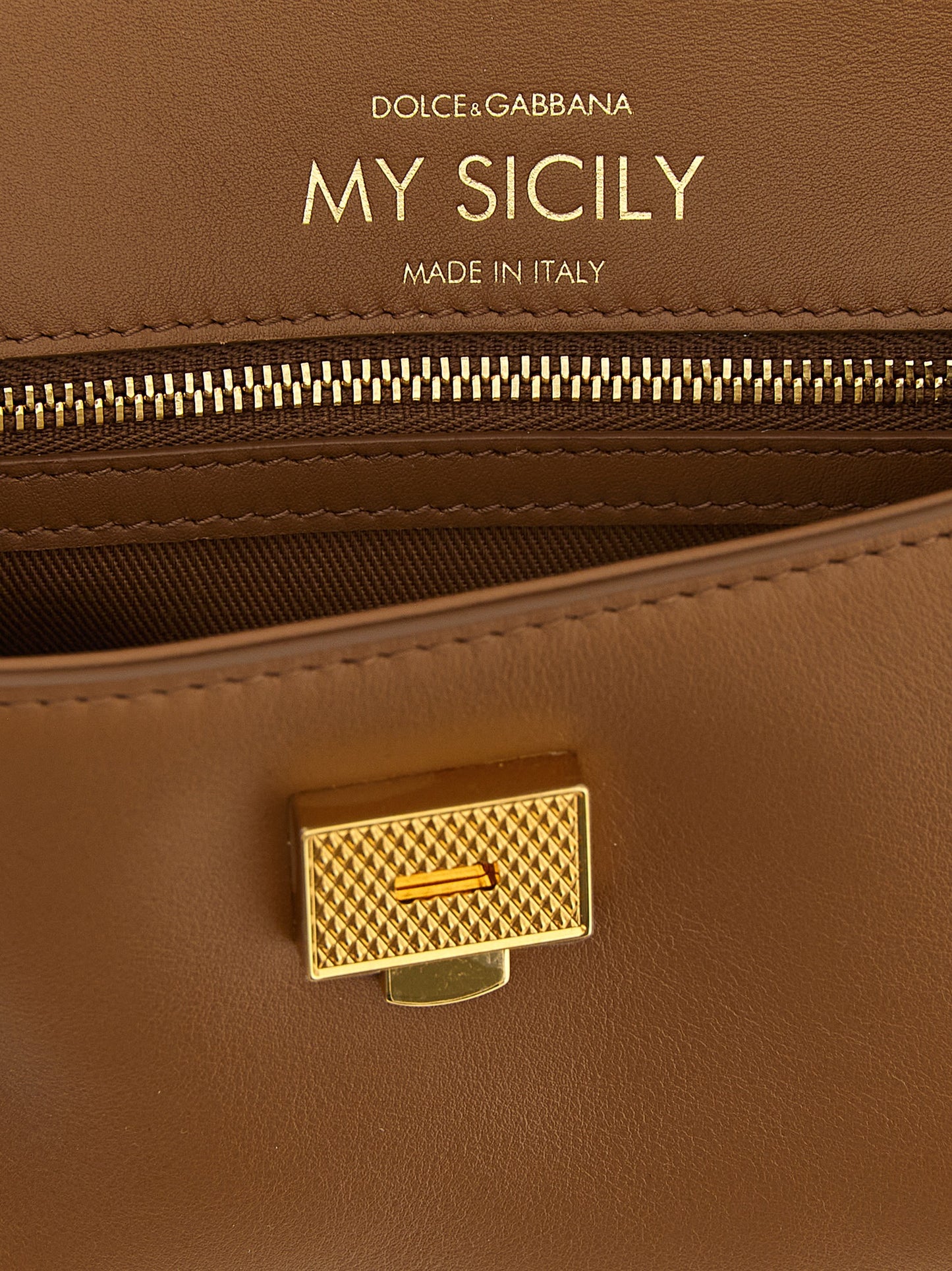 Dolce & Gabbana Brown 'My Sicily' Mini Handbag Curated Luxury Accessories by Orvyn