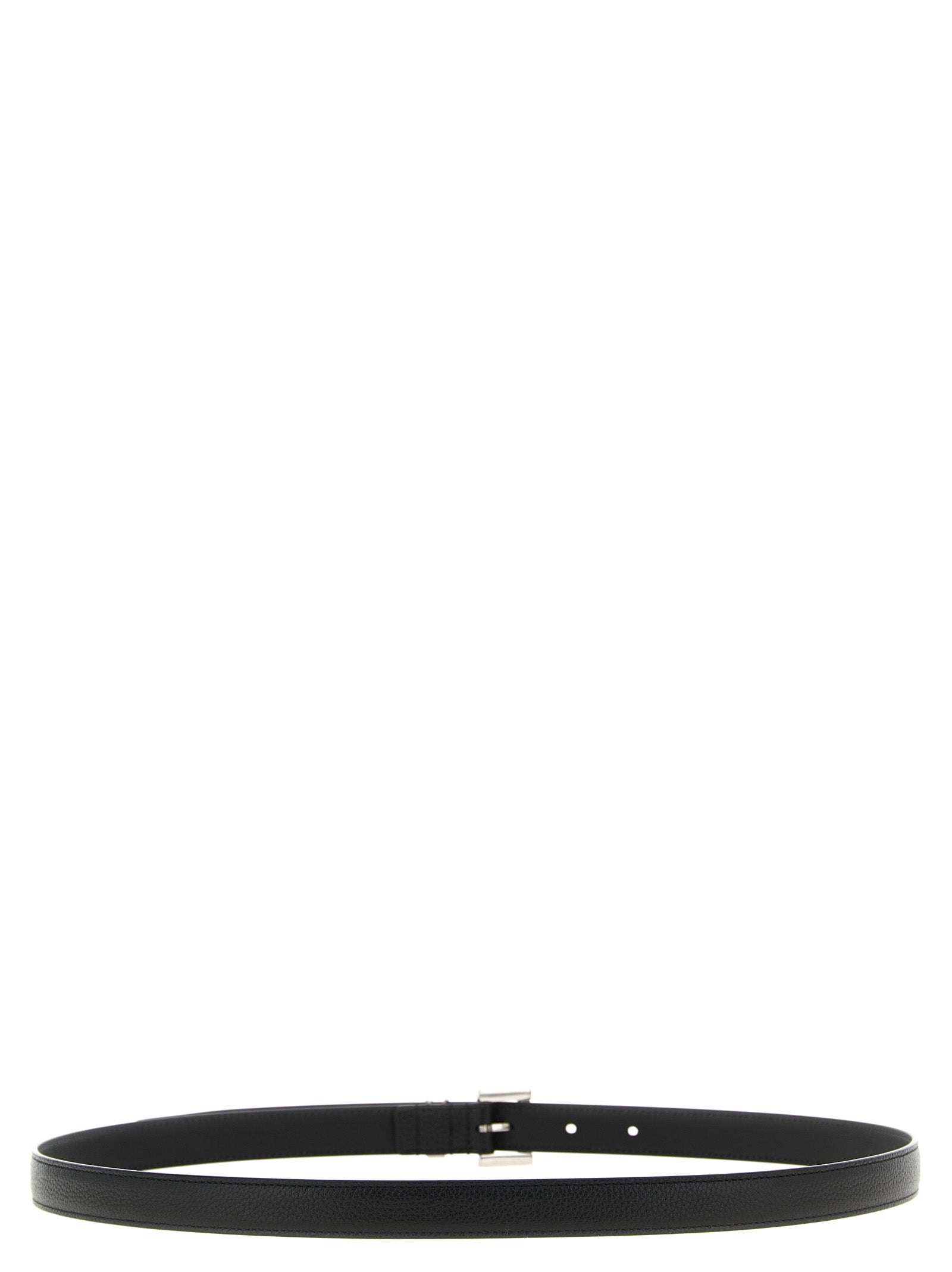 Saint Laurent Black 'Tiny Cassandre' Belt Curated Luxury Accessories by Orvyn