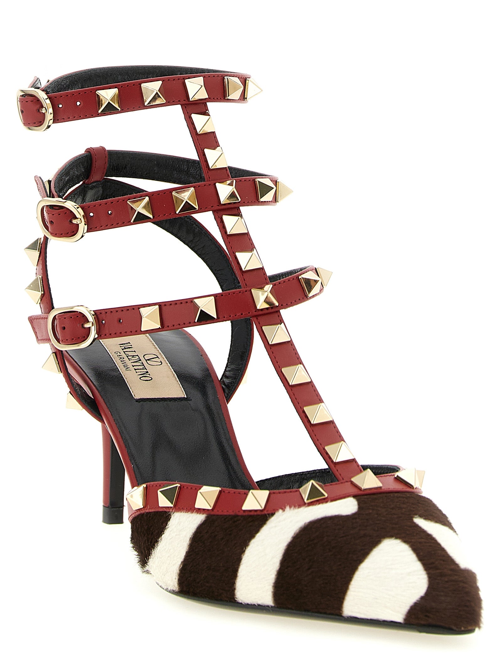 Valentino Garavani Multicolor 'Rockstud' Pumps Curated Luxury Accessories by Orvyn