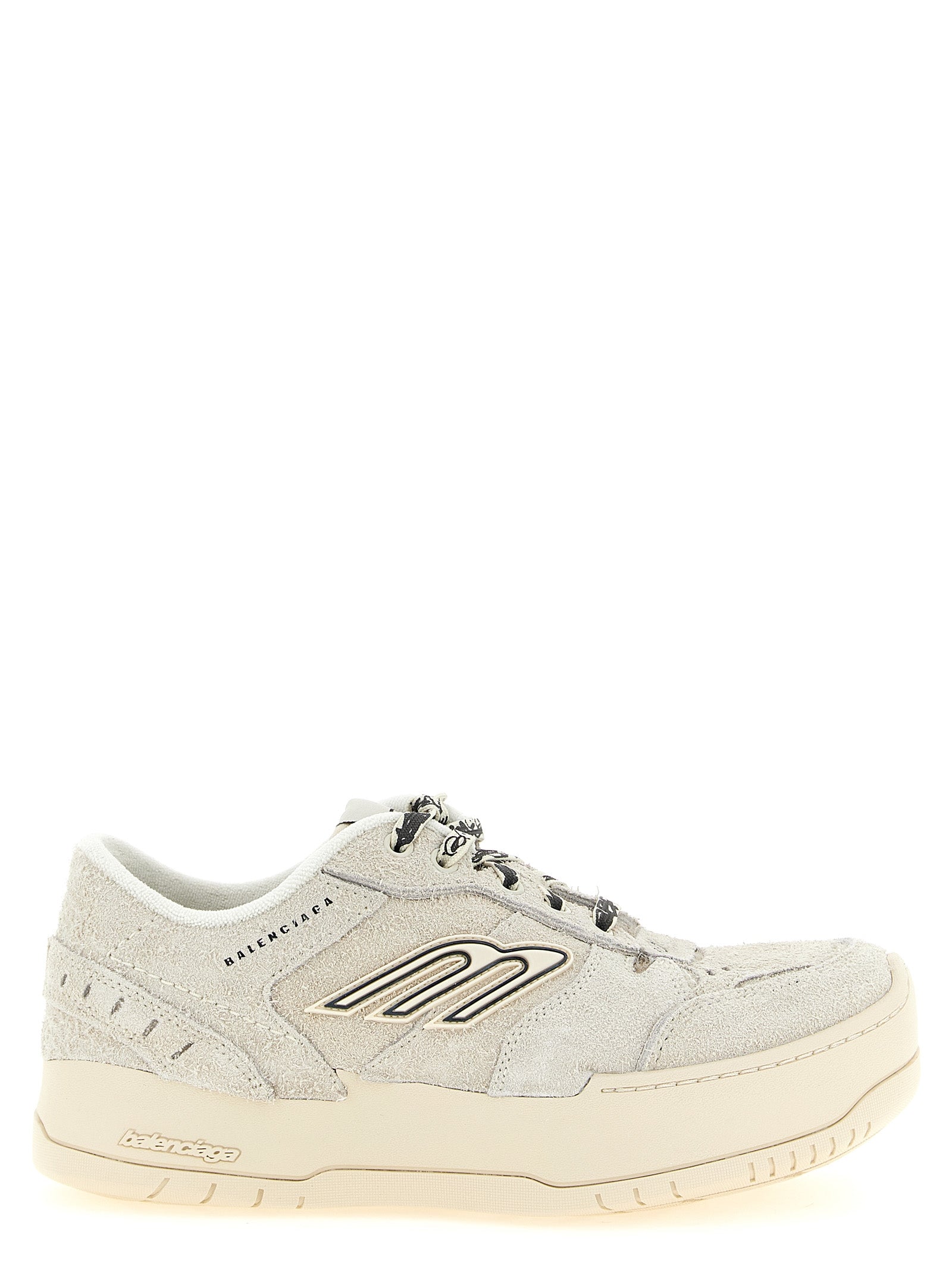 Balenciaga Beige Bovine Leather Platform Sneakers Curated Luxury Accessories by Orvyn