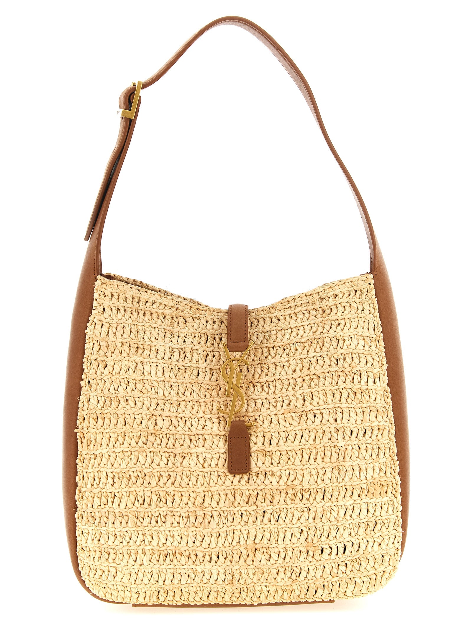 Saint Laurent Beige 'Le 5 à 7' Small Shoulder Bag Curated Luxury Accessories by Orvyn