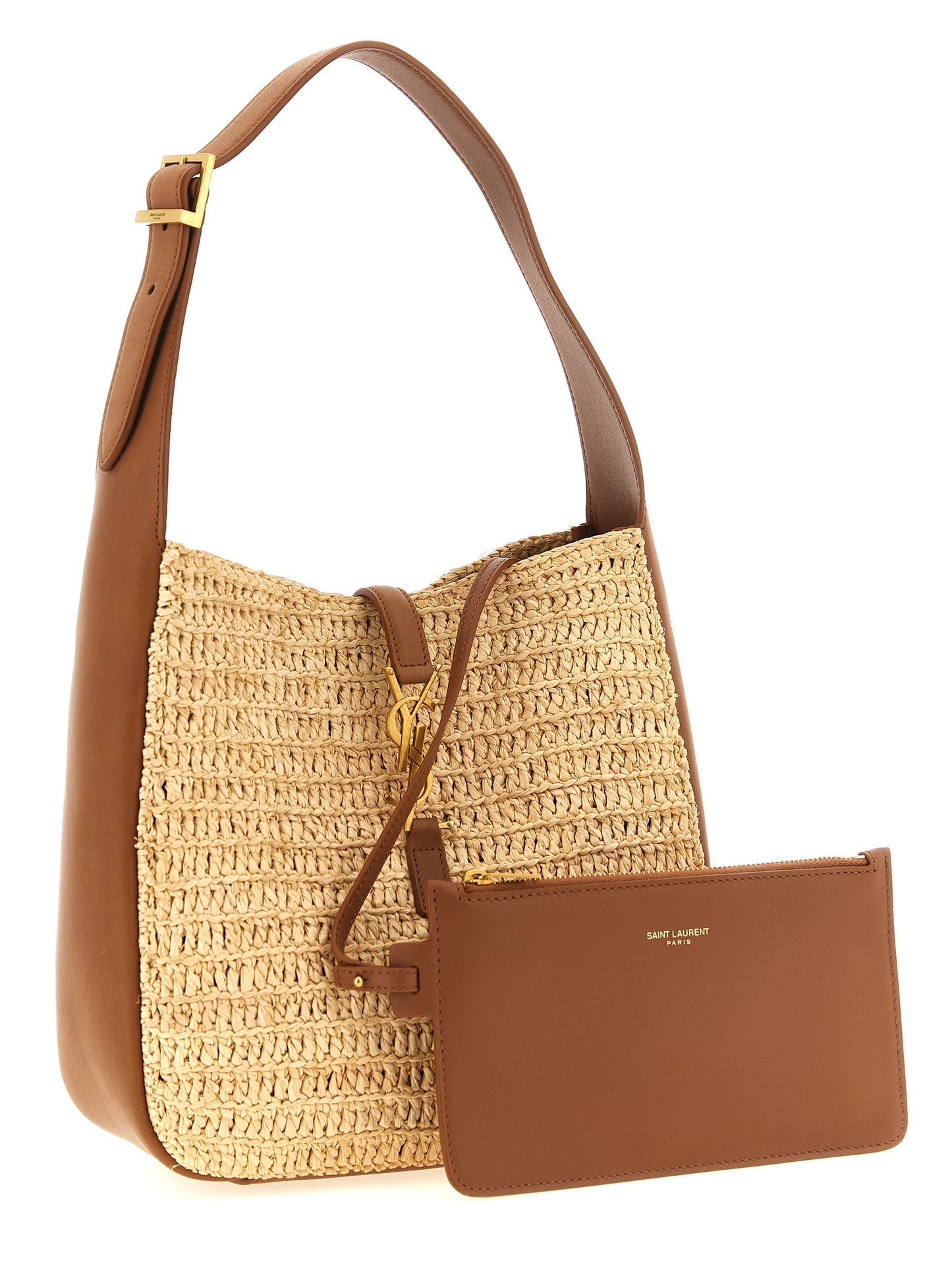 Saint Laurent Beige 'Le 5 à 7' Small Shoulder Bag Curated Luxury Accessories by Orvyn