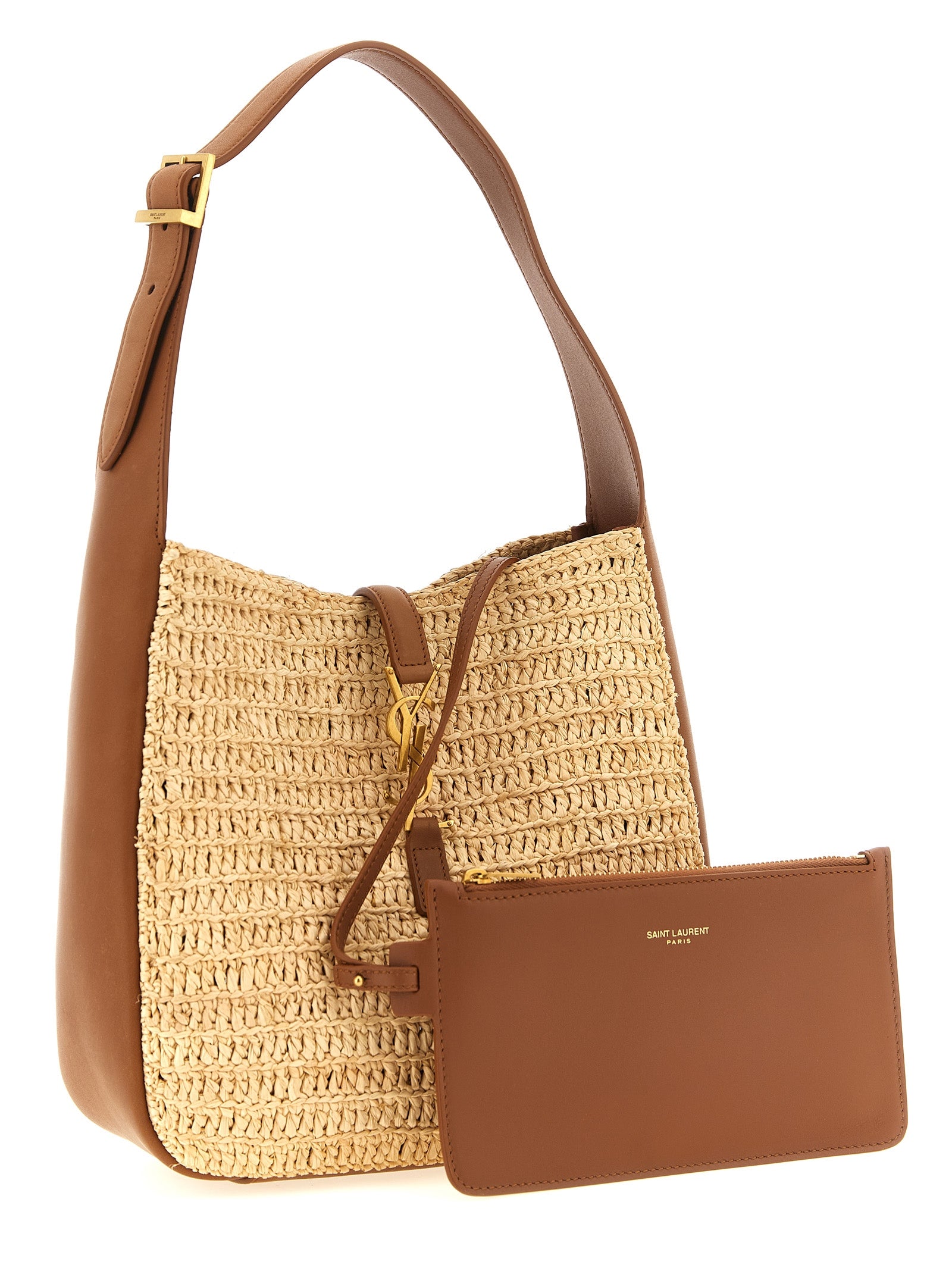 Saint Laurent Beige 'Le 5 à 7' Small Shoulder Bag Curated Luxury Accessories by Orvyn