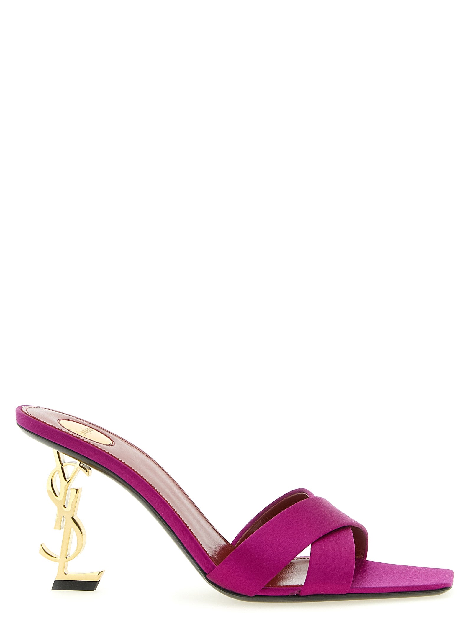Saint Laurent Fuchsia 'Opyum' Sandals Curated Luxury Accessories by Orvyn