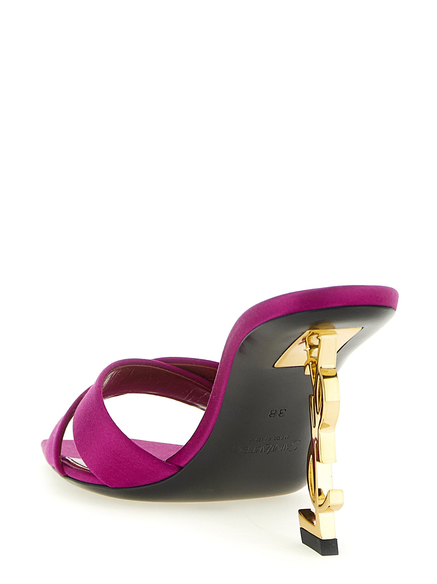 Saint Laurent Fuchsia 'Opyum' Sandals Curated Luxury Accessories by Orvyn