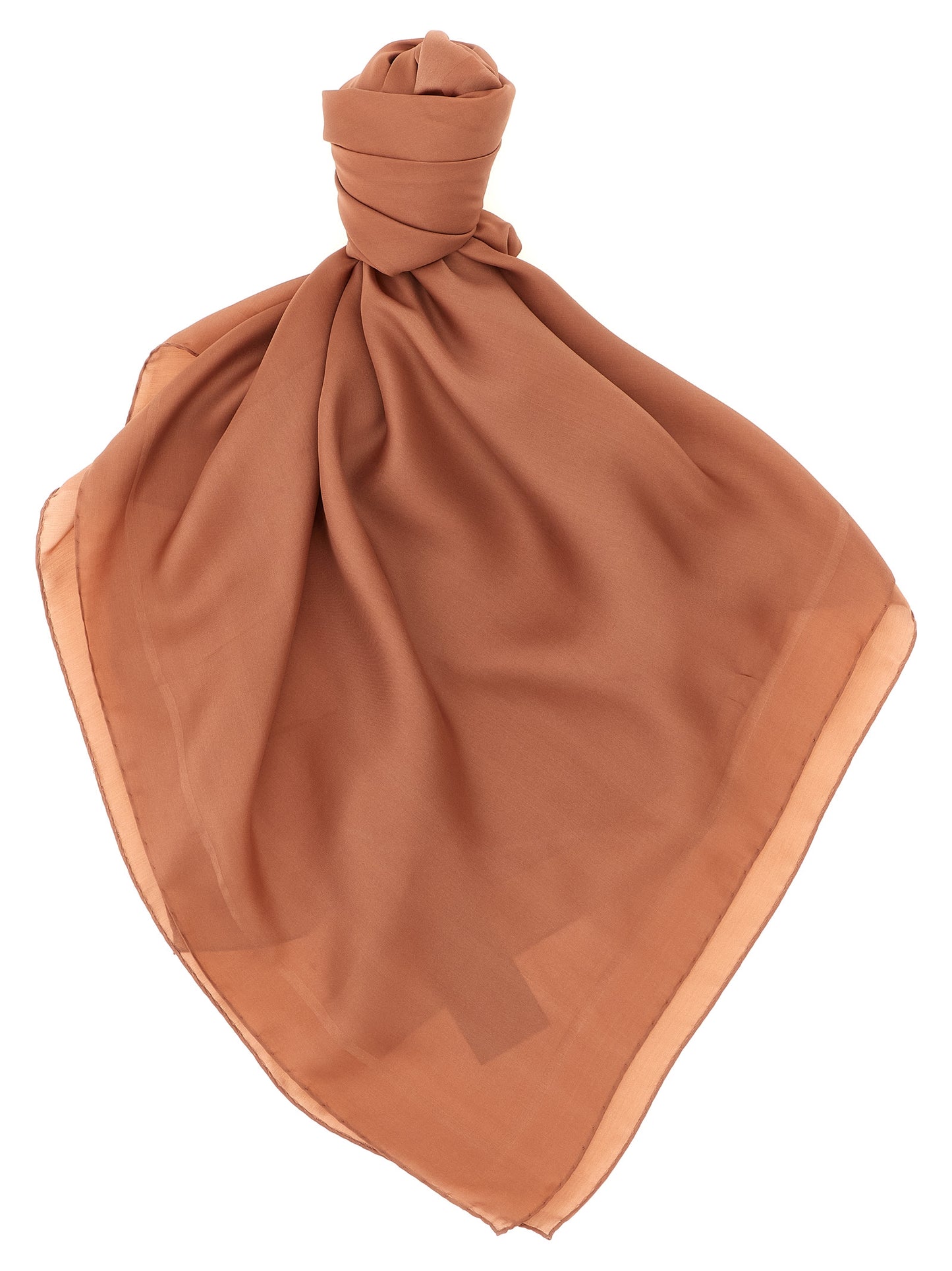 Saint Laurent Brown 'Cassandre' Scarf Curated Luxury Accessories by Orvyn