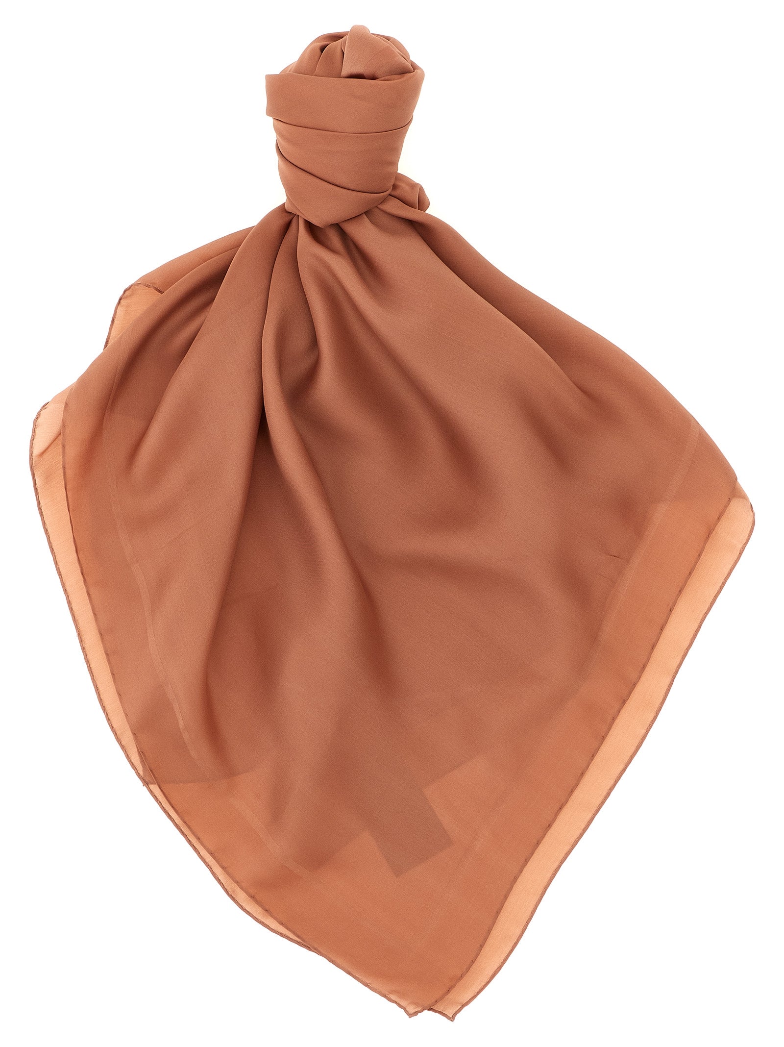 Saint Laurent Brown 'Cassandre' Scarf Curated Luxury Accessories by Orvyn