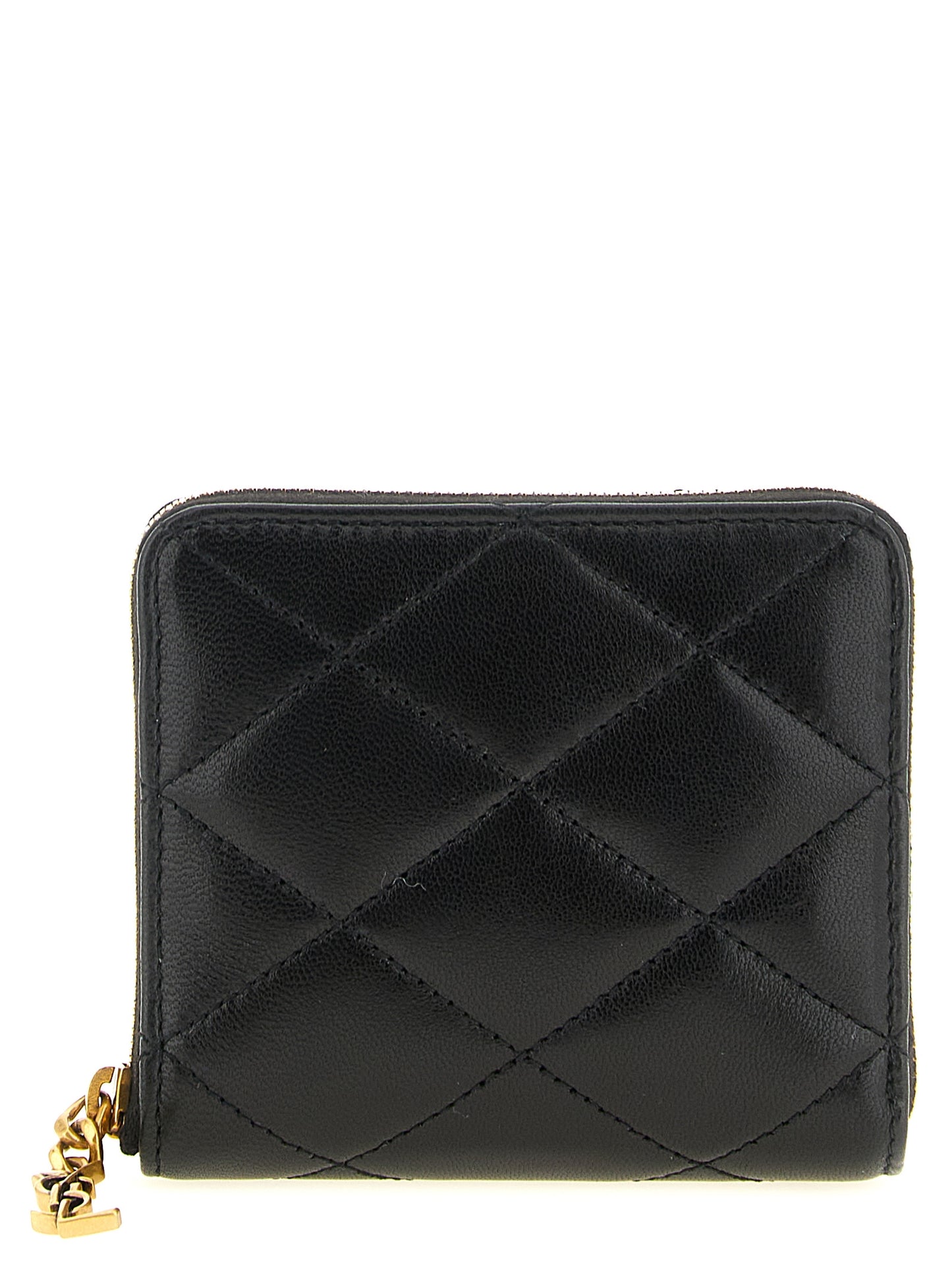Saint Laurent Black 'Pegaso' Wallet Curated Luxury Accessories by Orvyn