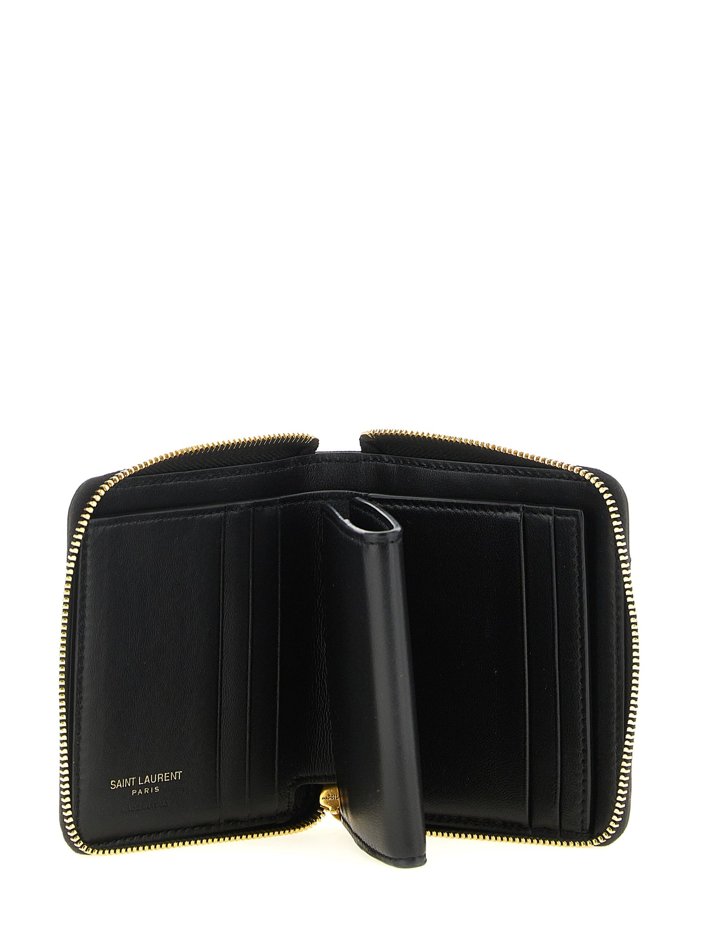 Saint Laurent Black 'Pegaso' Wallet Curated Luxury Accessories by Orvyn