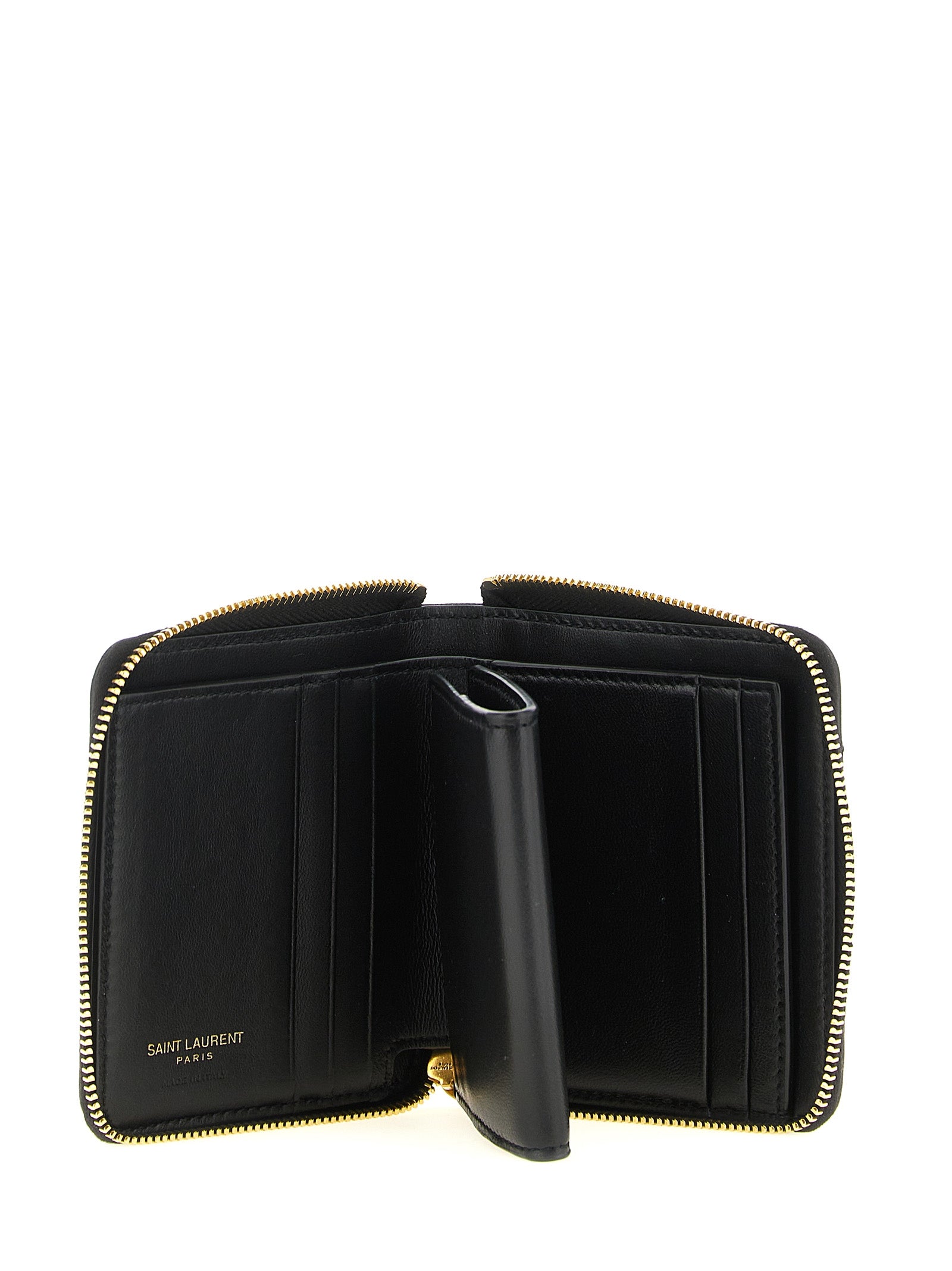 Saint Laurent Black 'Pegaso' Wallet Curated Luxury Accessories by Orvyn