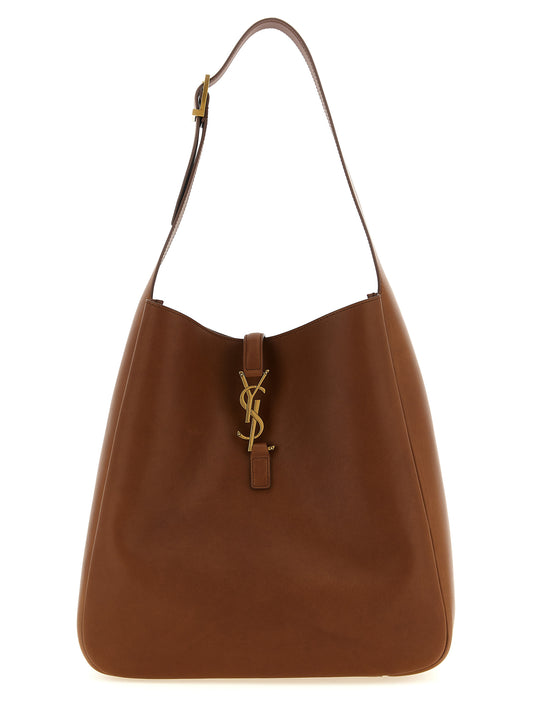 Saint Laurent Brown 'Le 5 à 7' Large Shoulder Bag Curated Luxury Accessories by Orvyn