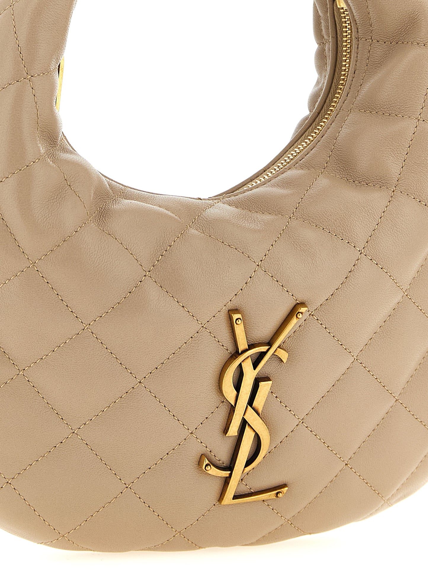 Saint Laurent Beige 'Icarino' Handbag
