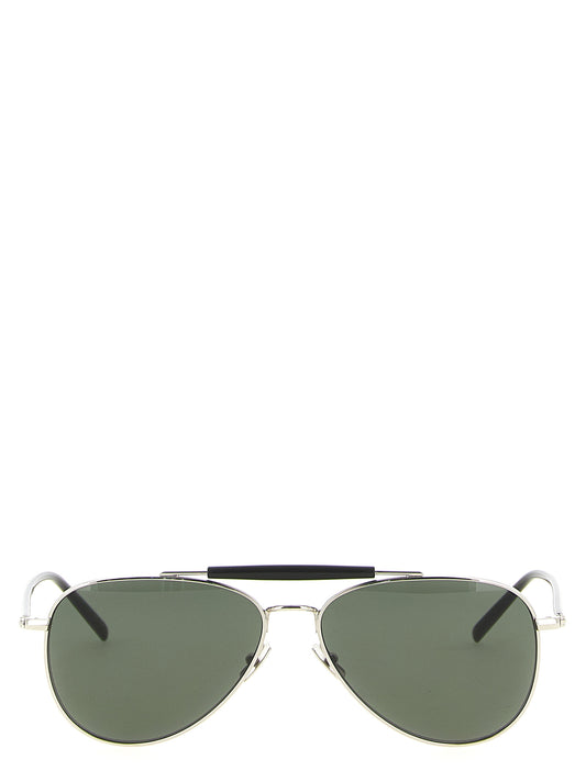 Saint Laurent Silver Iconic Sl 864 Sunglasses Curated Luxury Accessories by Orvyn