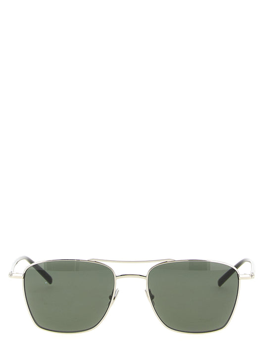 Saint Laurent Silver 'Sl 866' Sunglasses Curated Luxury Accessories by Orvyn