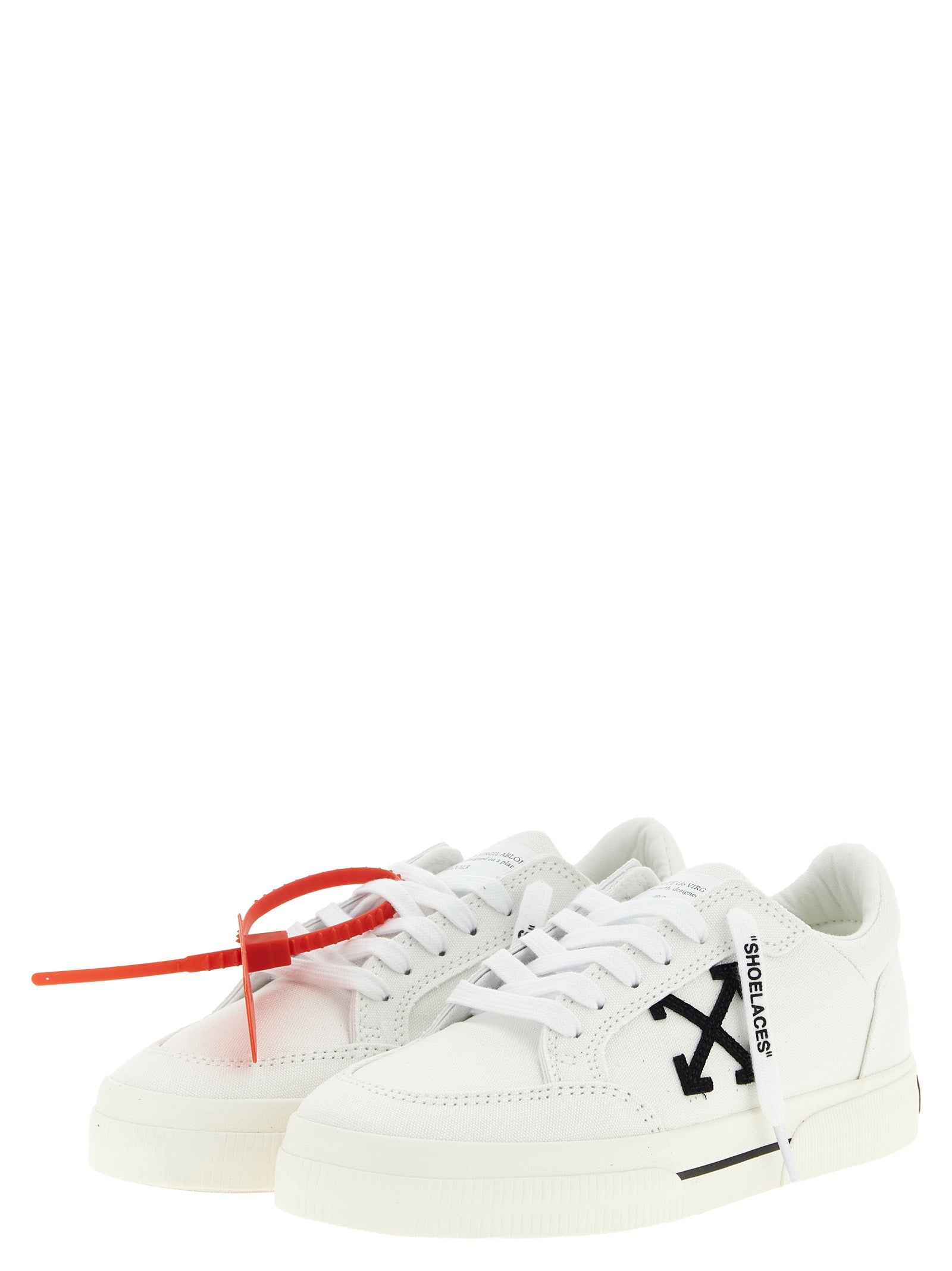 Off-White Bicolor Cotton Low Top Sneakers Curated Luxury Accessories by Orvyn