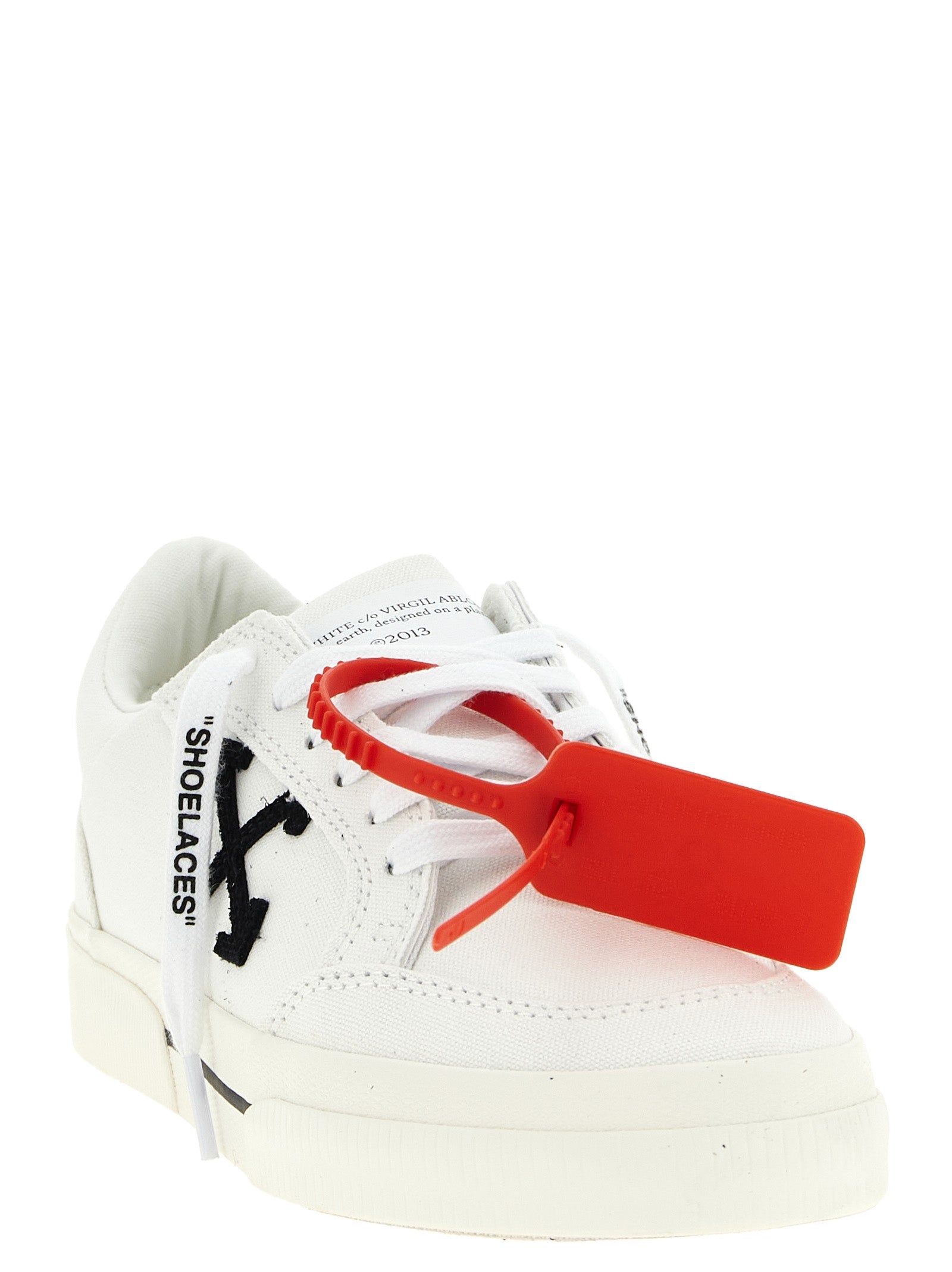 Off-White Bicolor Cotton Low Top Sneakers Curated Luxury Accessories by Orvyn