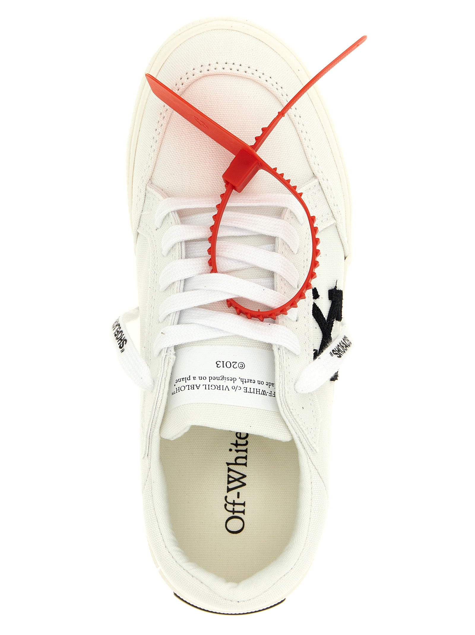 Off-White Bicolor Cotton Low Top Sneakers Curated Luxury Accessories by Orvyn