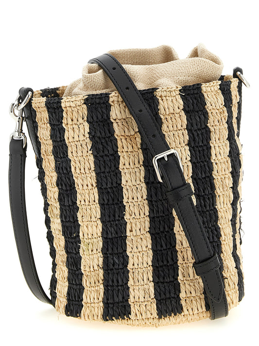 Valentino Garavani Black 'Bucket' Small Shoulder Bag Curated Luxury Accessories by Orvyn