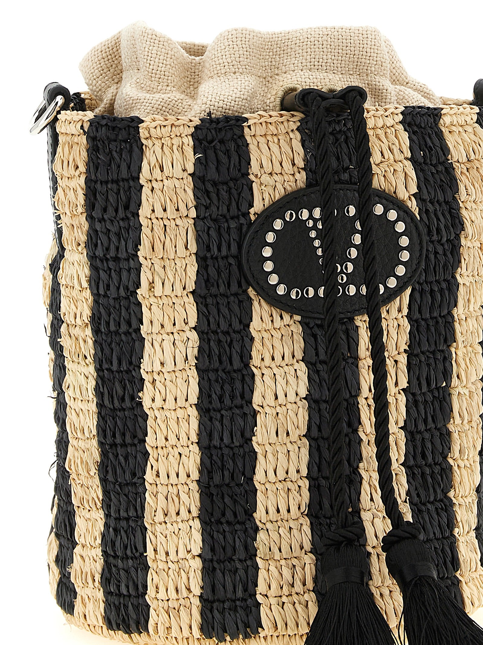 Valentino Garavani Black 'Bucket' Small Shoulder Bag Curated Luxury Accessories by Orvyn