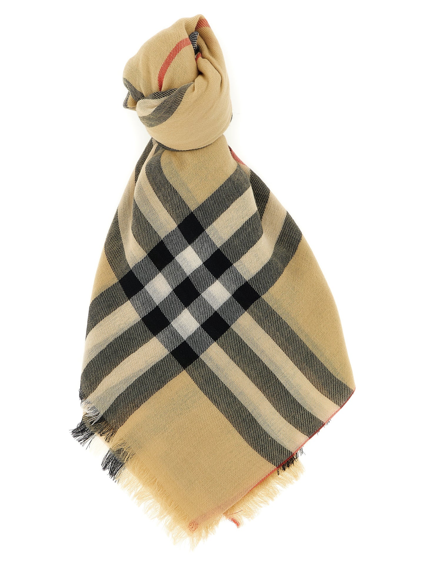 Burberry Beige Wool Scarf Curated Luxury Accessories by Orvyn