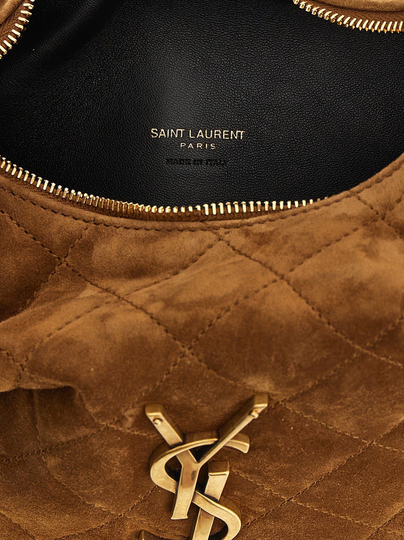 Saint Laurent Brown 'Icarino' Handbag Curated Luxury Accessories by Orvyn