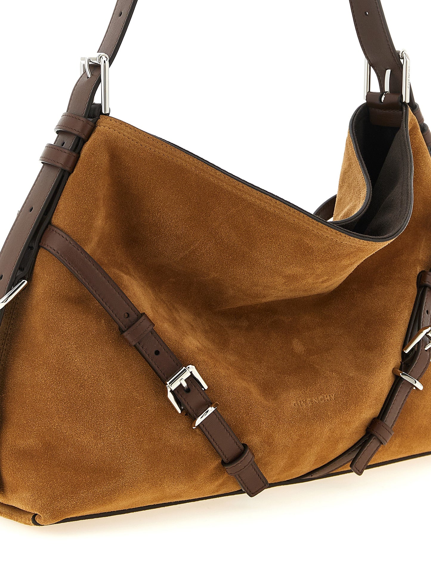Givenchy Brown 'Voyou' Medium Shoulder Bag Curated Luxury Accessories by Orvyn