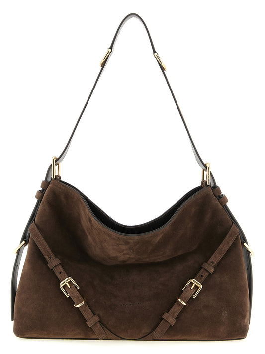 Givenchy Brown 'Voyou' Medium Shoulder Bag Curated Luxury Accessories by Orvyn