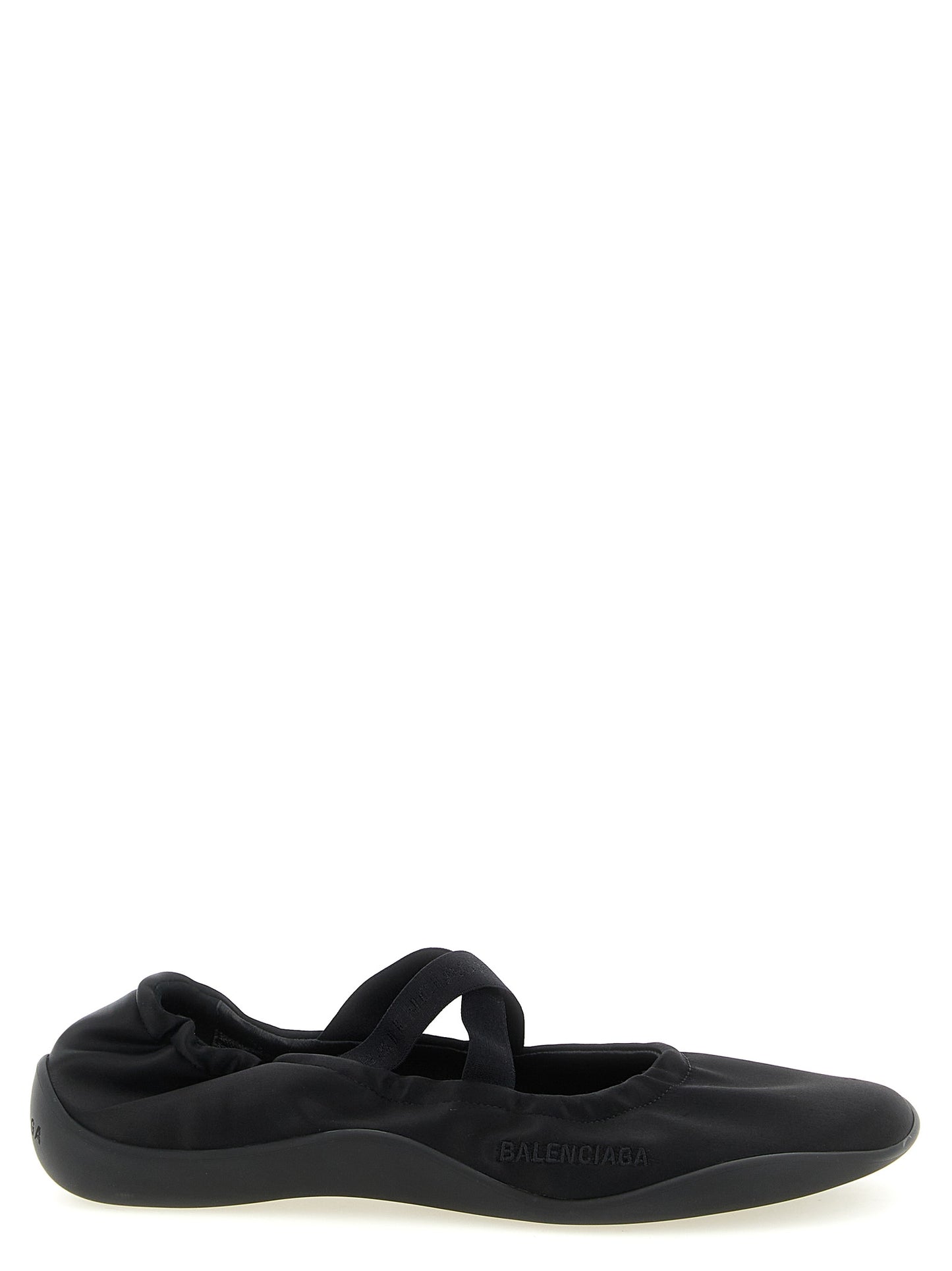 Balenciaga Black 'S Bold' Flats Curated Luxury Accessories by Orvyn