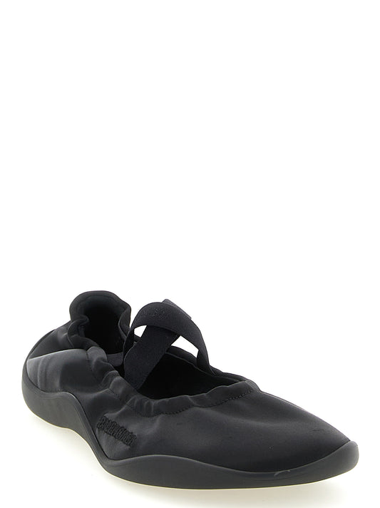 Balenciaga Black 'S Bold' Flats Curated Luxury Accessories by Orvyn