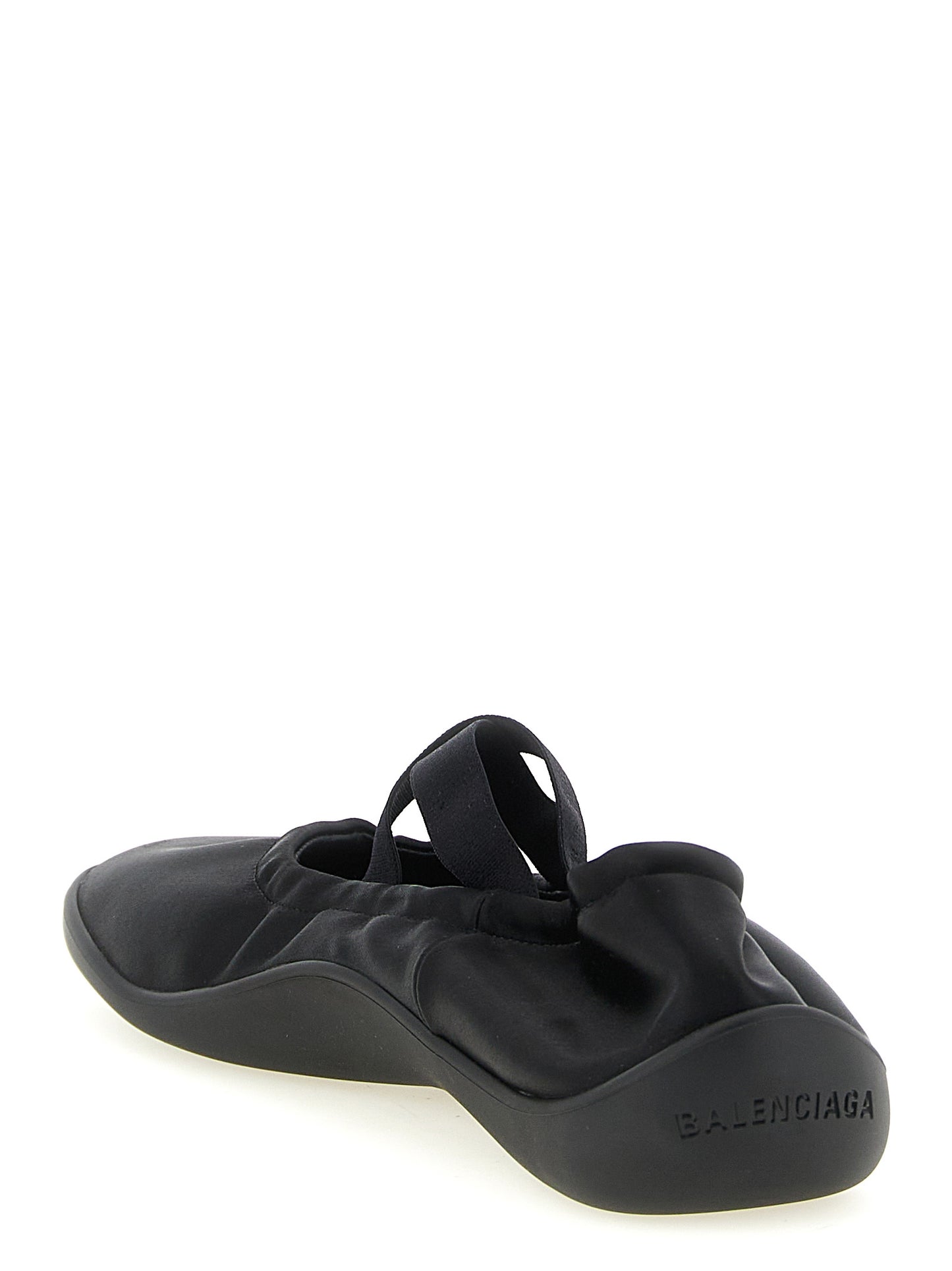 Balenciaga Black 'S Bold' Flats Curated Luxury Accessories by Orvyn