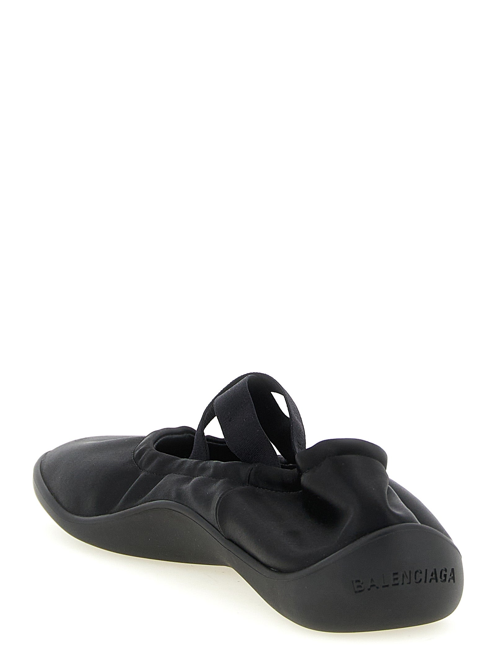 Balenciaga Black 'S Bold' Flats Curated Luxury Accessories by Orvyn