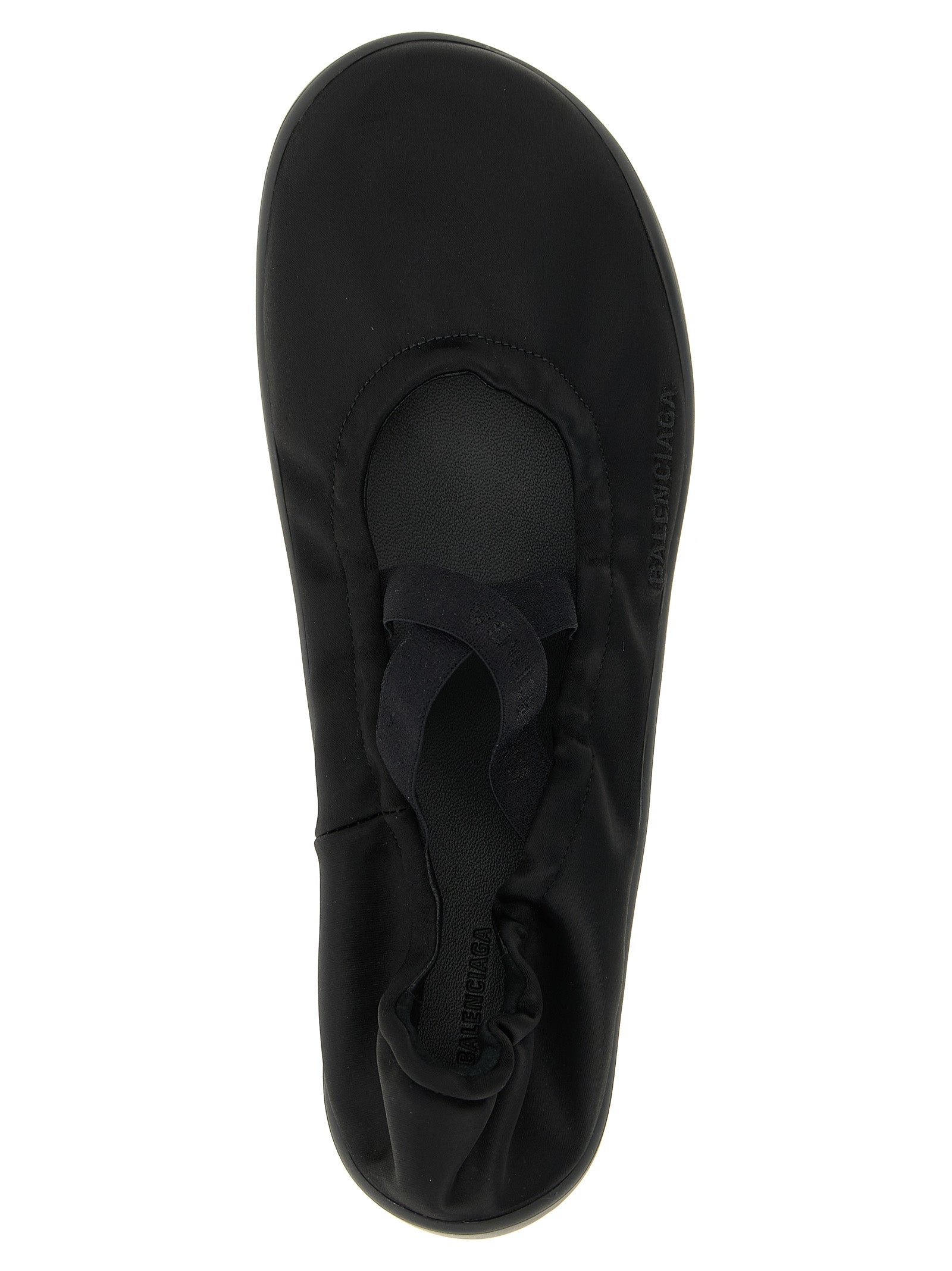 Balenciaga Black 'S Bold' Flats Curated Luxury Accessories by Orvyn