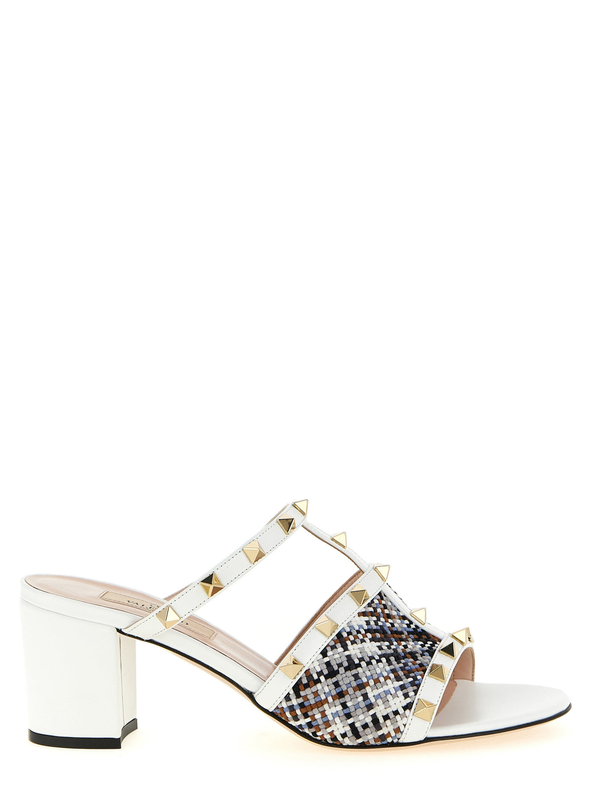 Valentino Garavani White Polyester Platform Sandals weiss