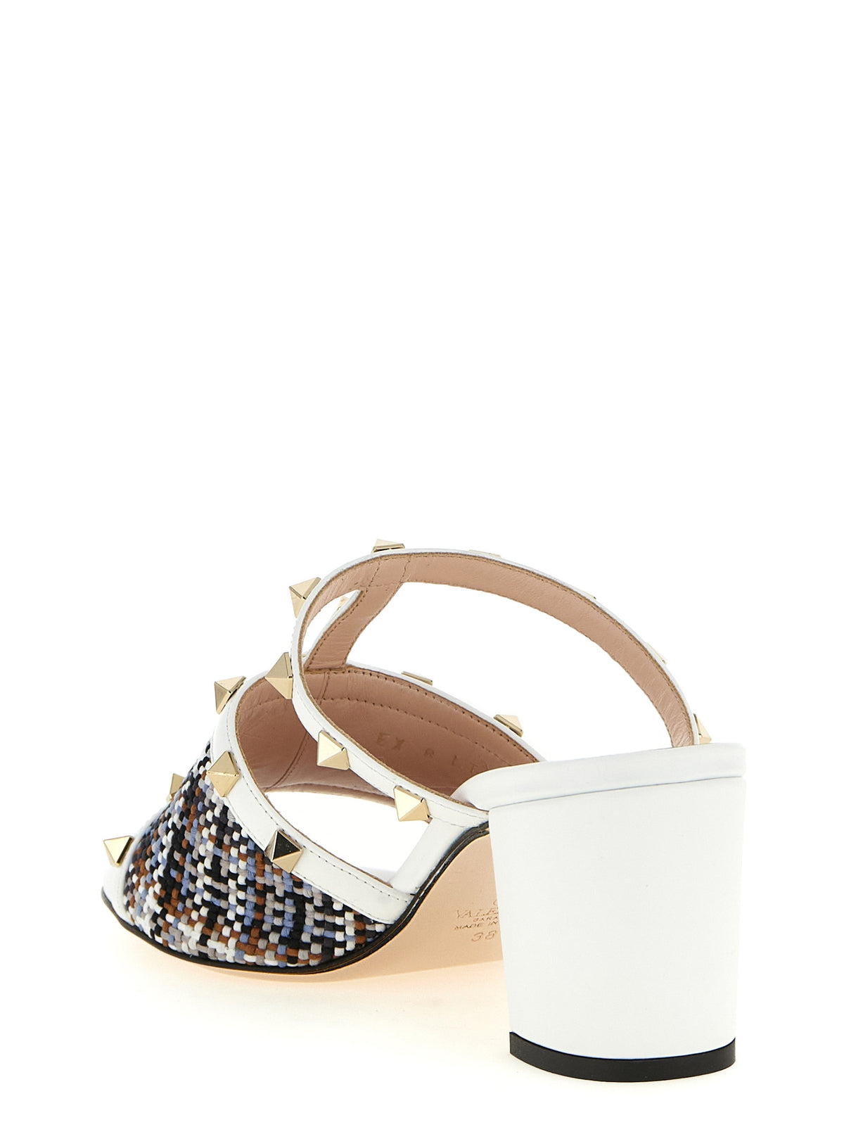 Valentino Garavani White Polyester Platform Sandals weiss