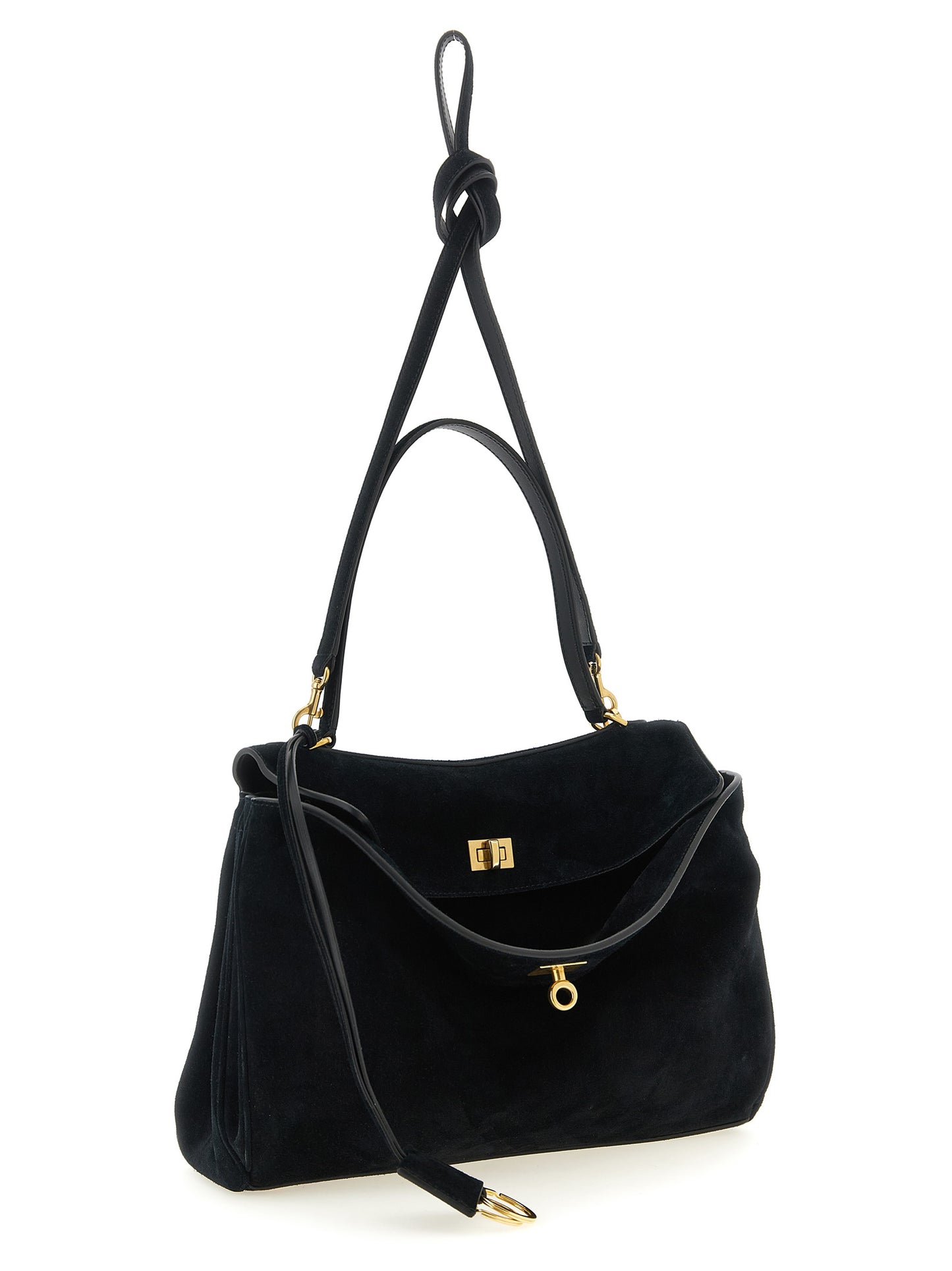 Balenciaga Black 'Rodeo' Handbag Curated Luxury Accessories by Orvyn