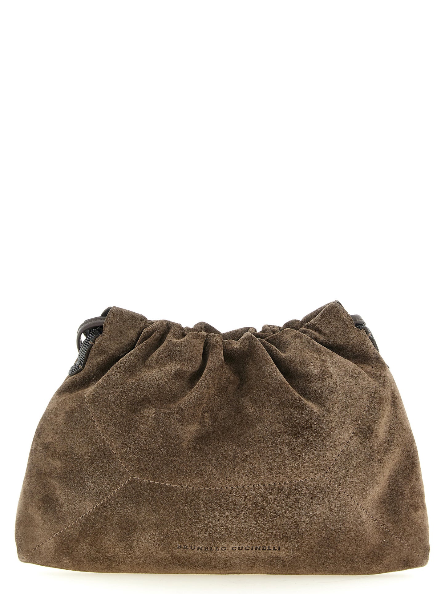 Brunello Cucinelli Brown 'BC Duo' Clutch Curated Luxury Accessories by Orvyn