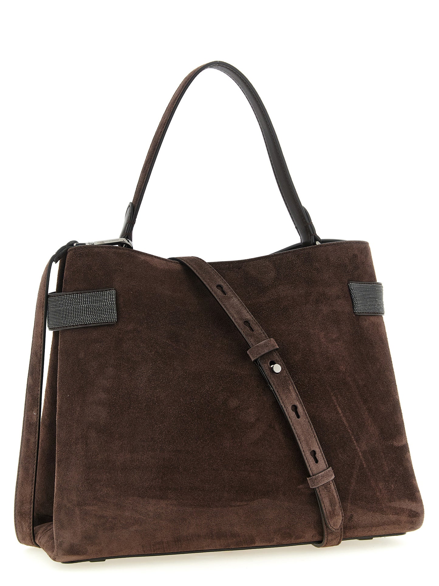 Brunello Cucinelli Brown 'Essence' Handbag Curated Luxury Accessories by Orvyn