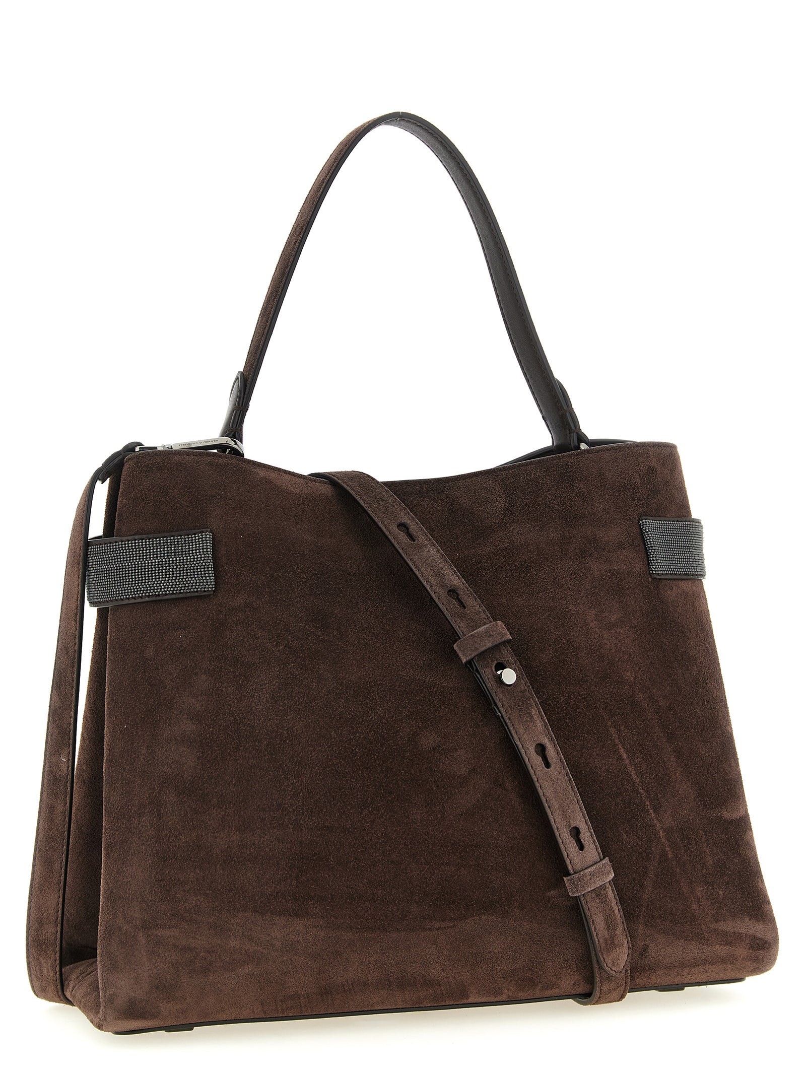 Brunello Cucinelli Brown 'Essence' Handbag Curated Luxury Accessories by Orvyn