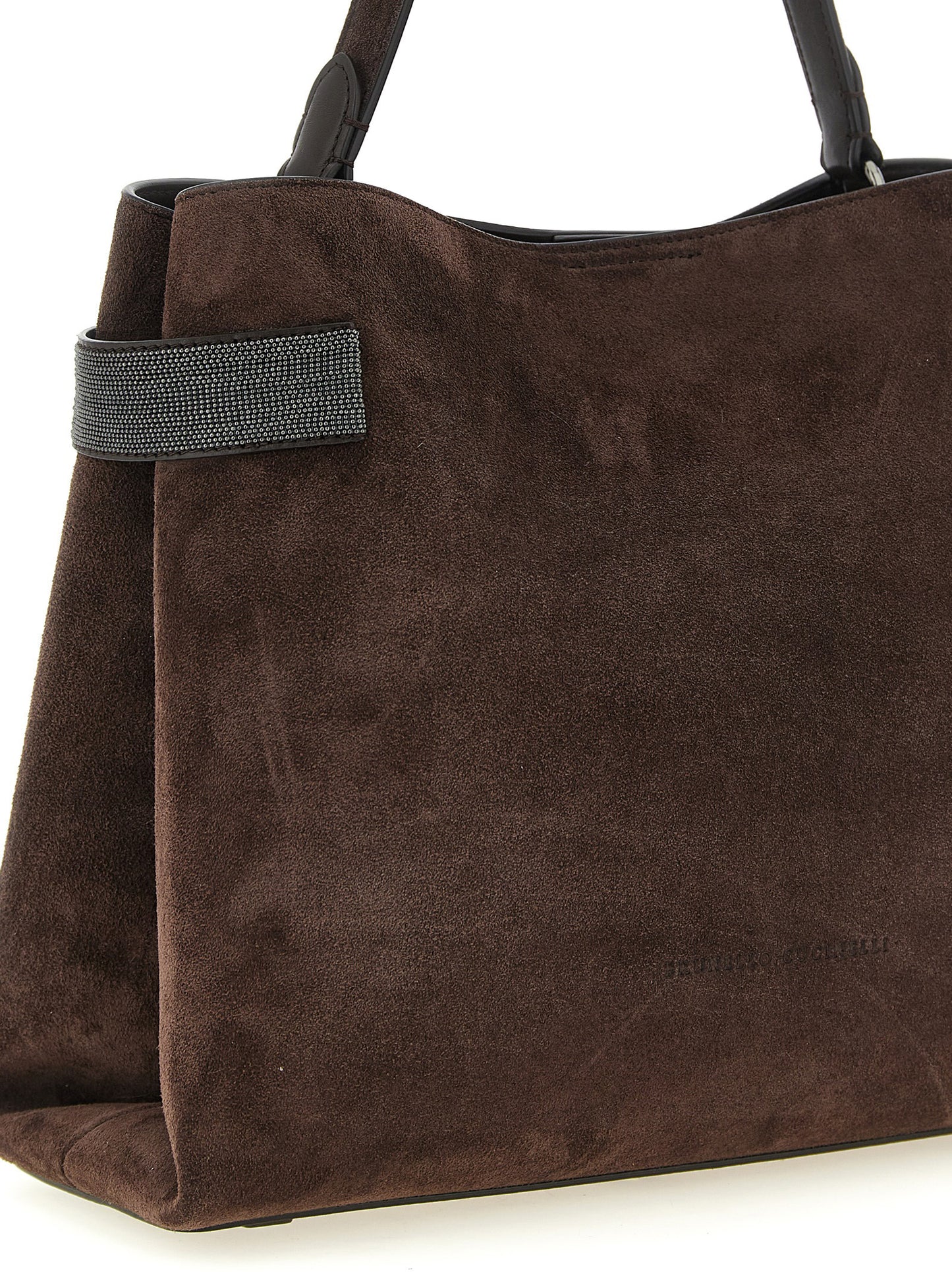 Brunello Cucinelli Brown 'Essence' Handbag Curated Luxury Accessories by Orvyn